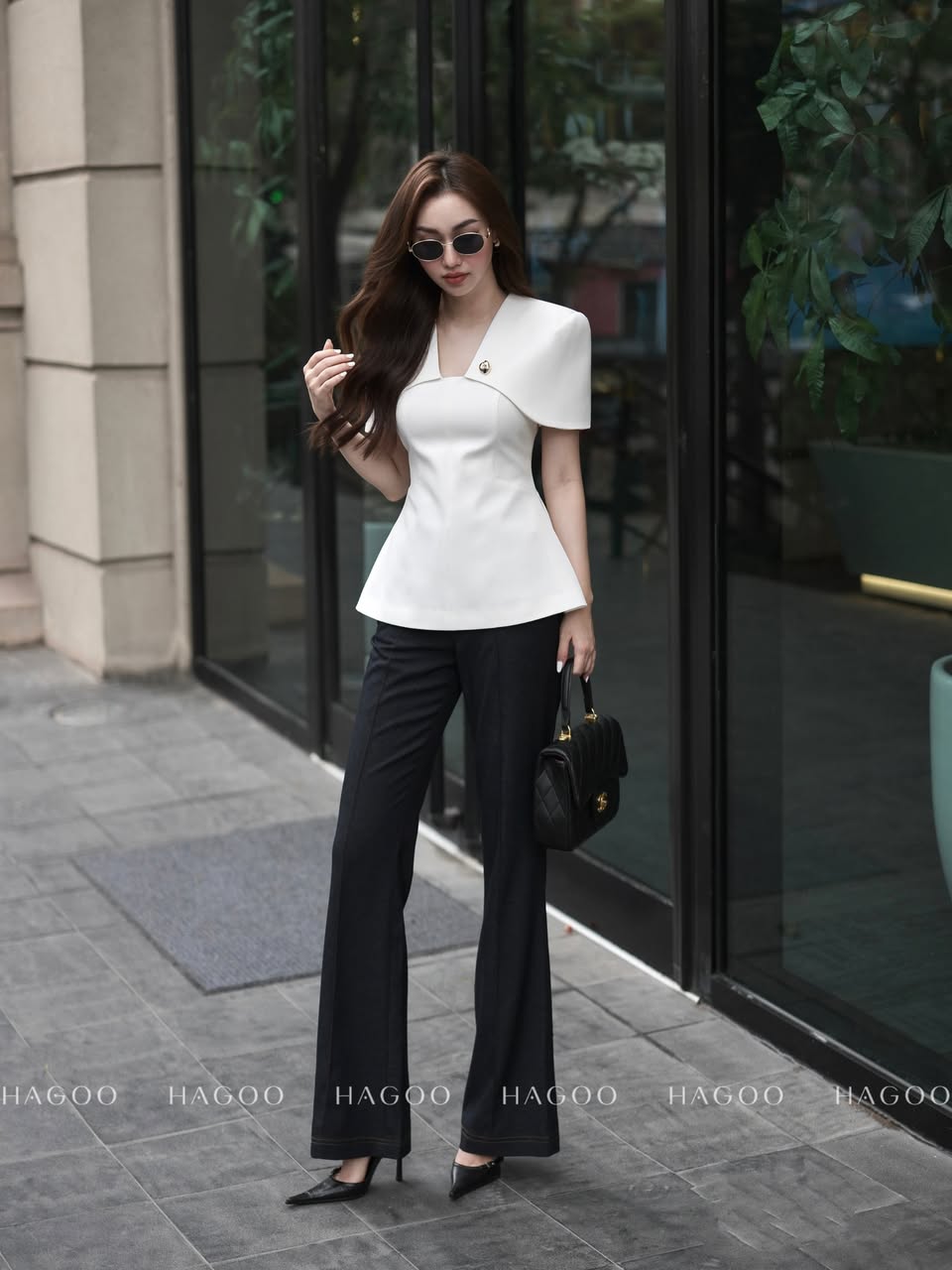 Áo ký giả trùm vai HAGOO