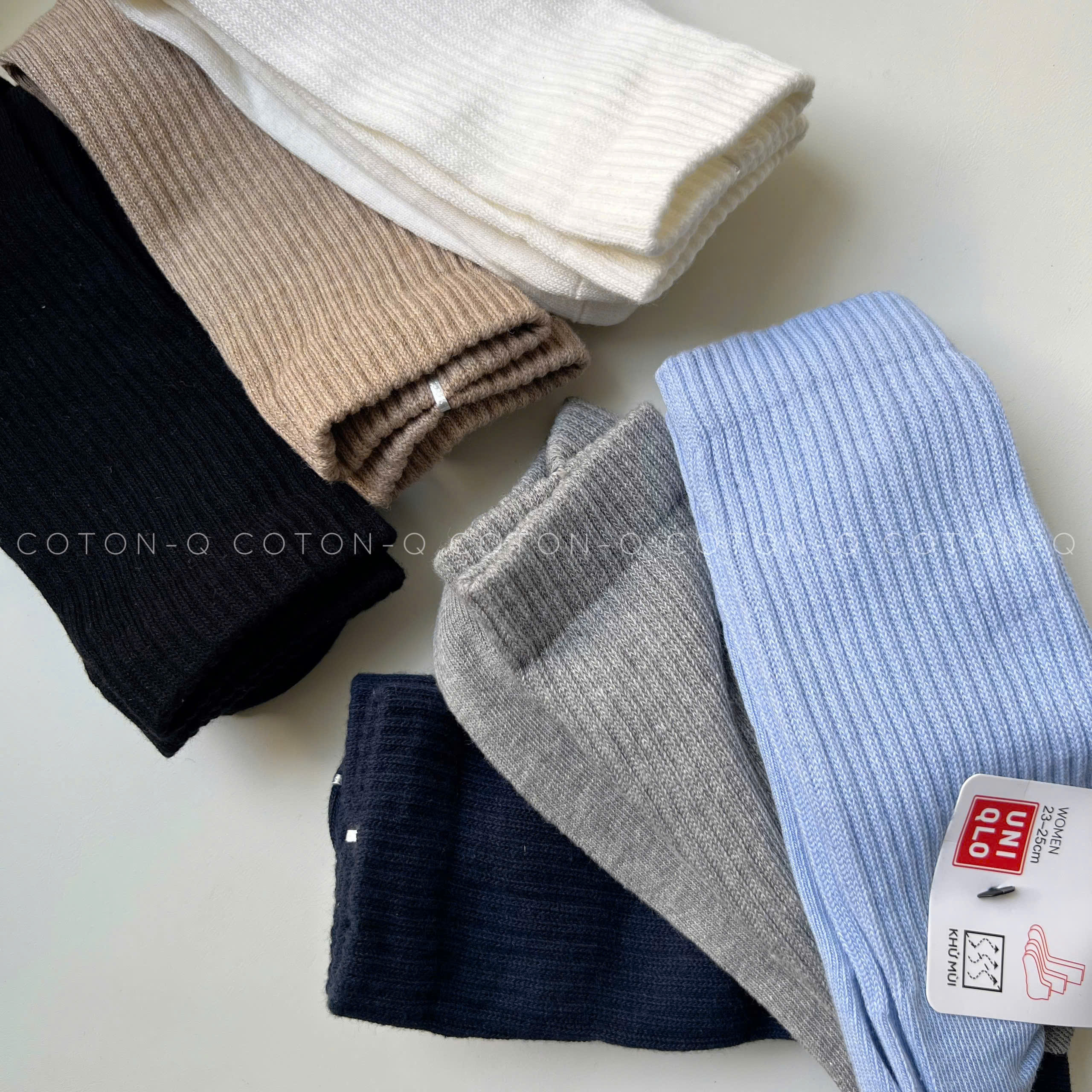 Set 12 đôi vớ cổ cao ( NGẪU NHIÊN 5-6 MÀU )_thumbnail_9