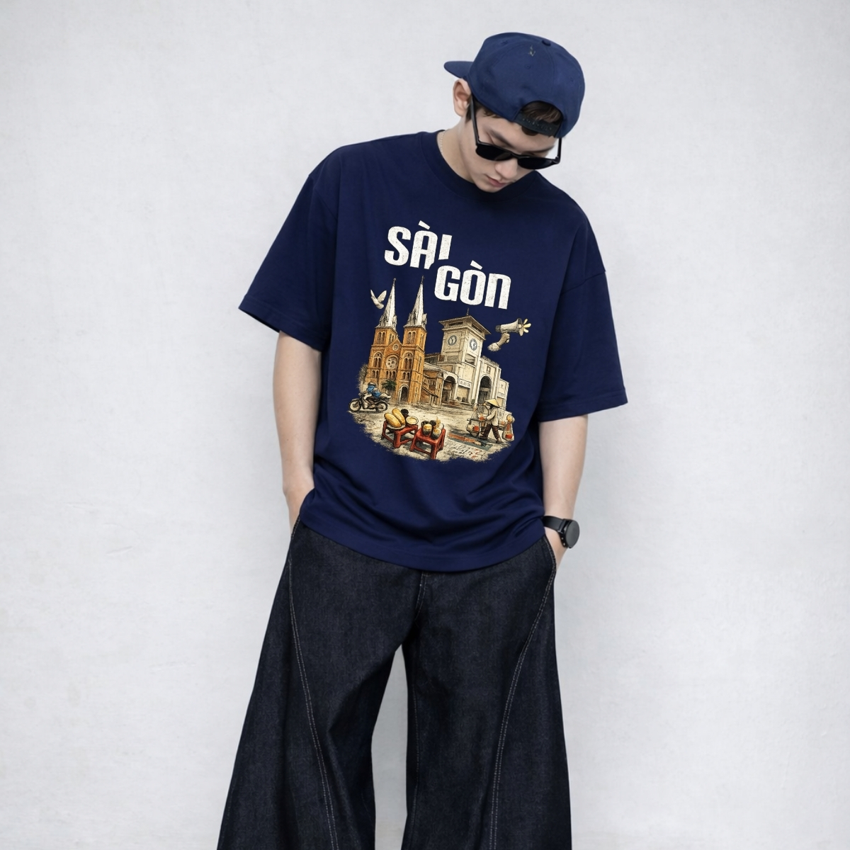 Áo thun unisex UX30-1181 địa điểm nổi tiếng SÀI GÒN dáng oversized local brand WETEE_thumbnail_12