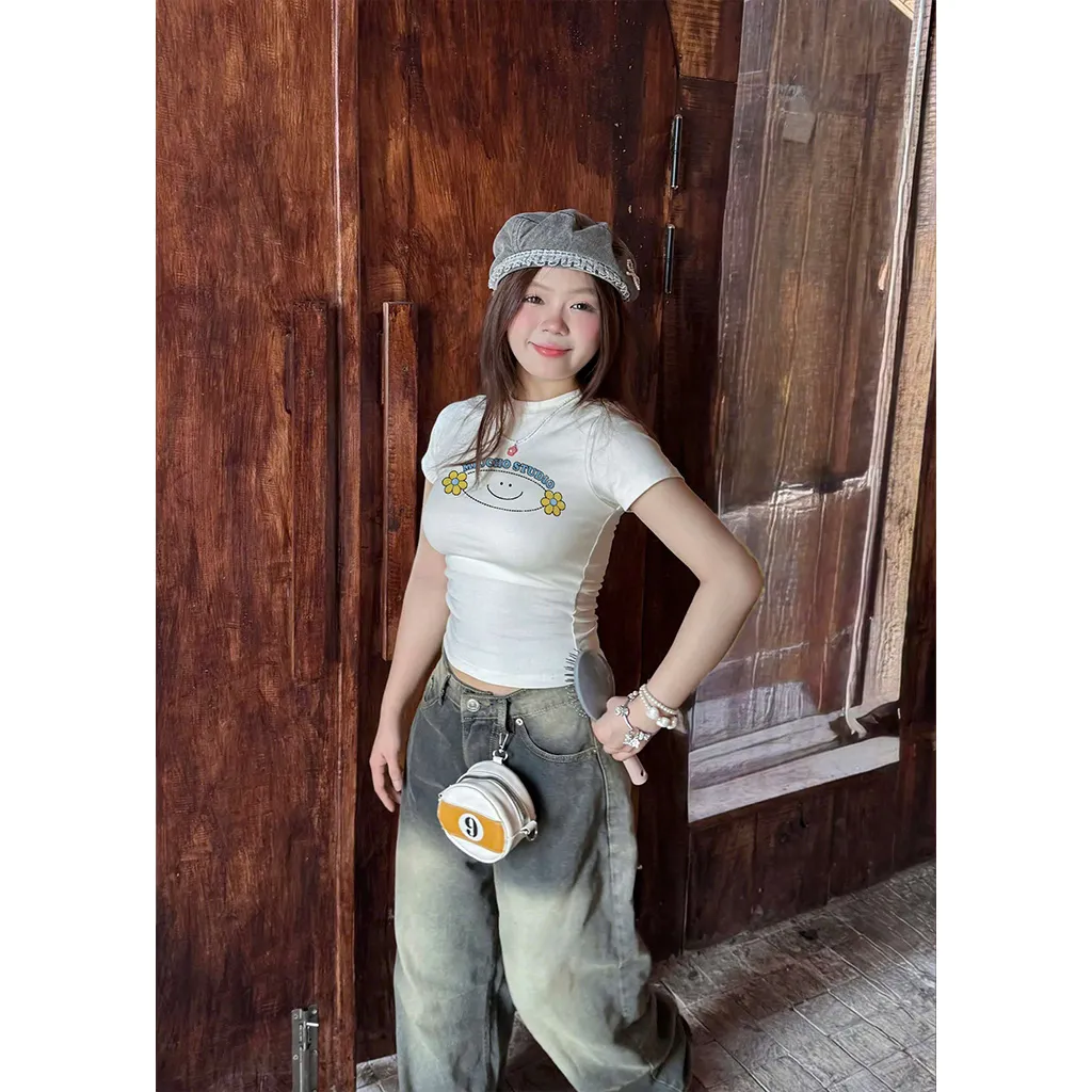 Áo baby tee smile Beezy form ôm body hack dáng 3334_thumbnail_2