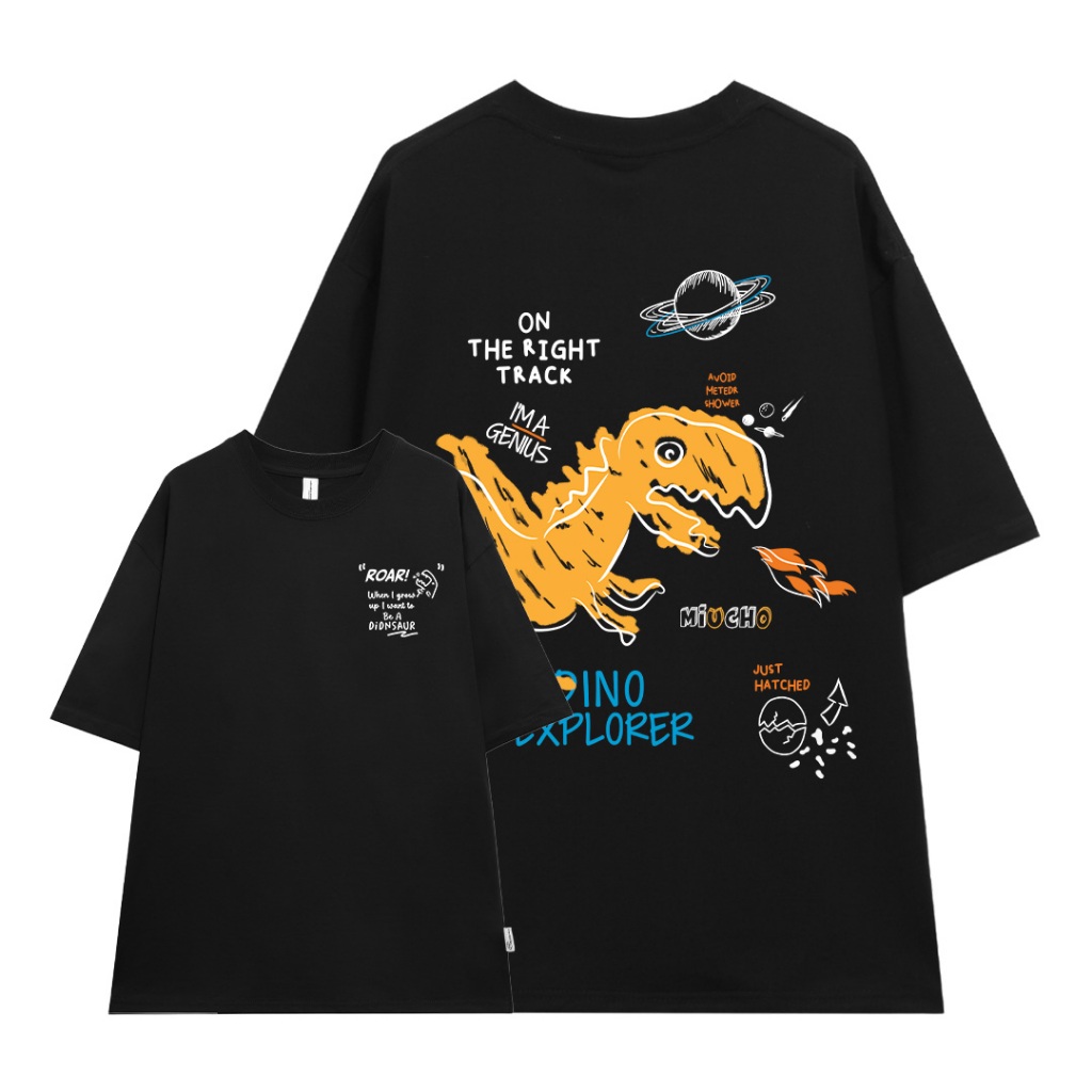 Áo thun nam form rộng ATD1137 Miucho Man tay ngắn áo phông cổ tròn in mix_thumbnail_9