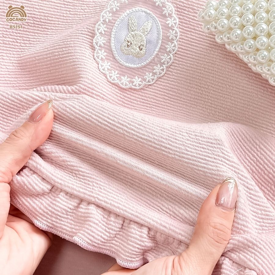 Bộ dài len gân HỒNG NHẠT phối bèo TRẮNG_thumbnail_3