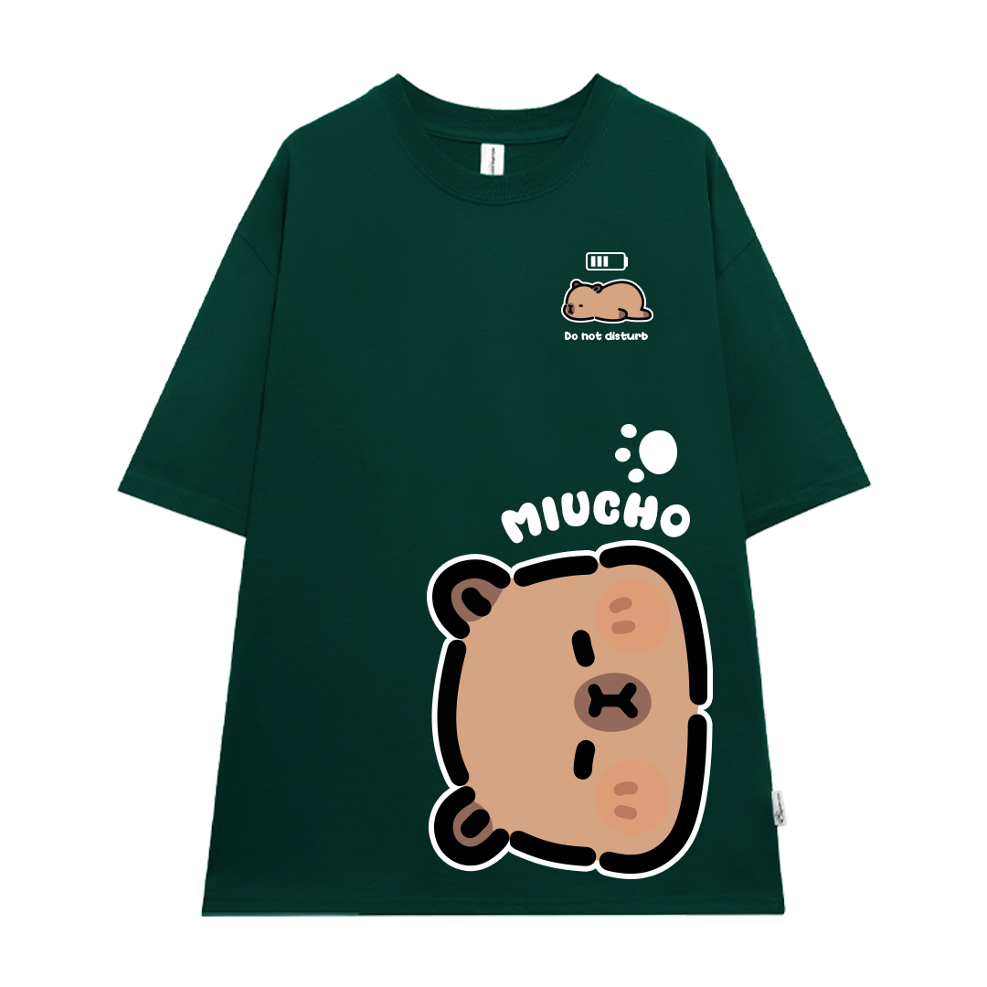 Áo thun Capybara form rộng local brand ATD1222 Miucho tay ngắn cổ tròn in mix_thumbnail_11