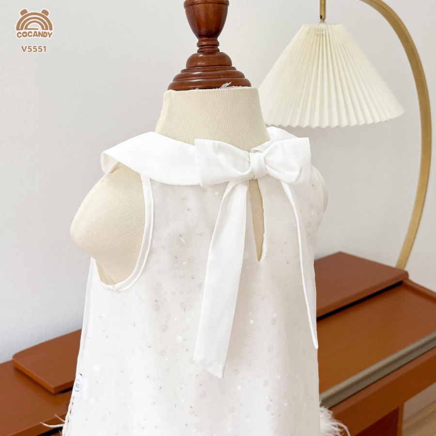 Váy cộc TRẮNG bling 