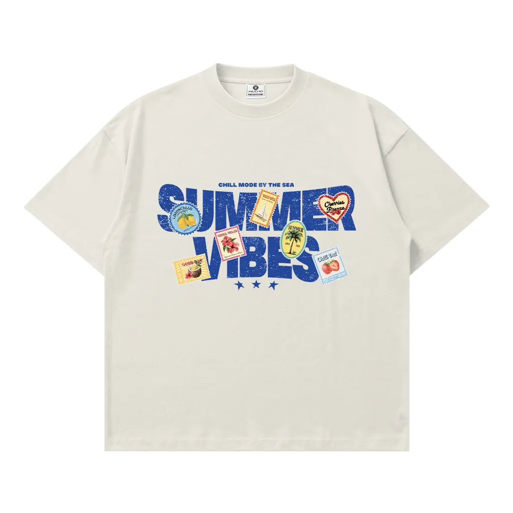 Áo thun boxy nam nữ summer vibes Miucho 3448