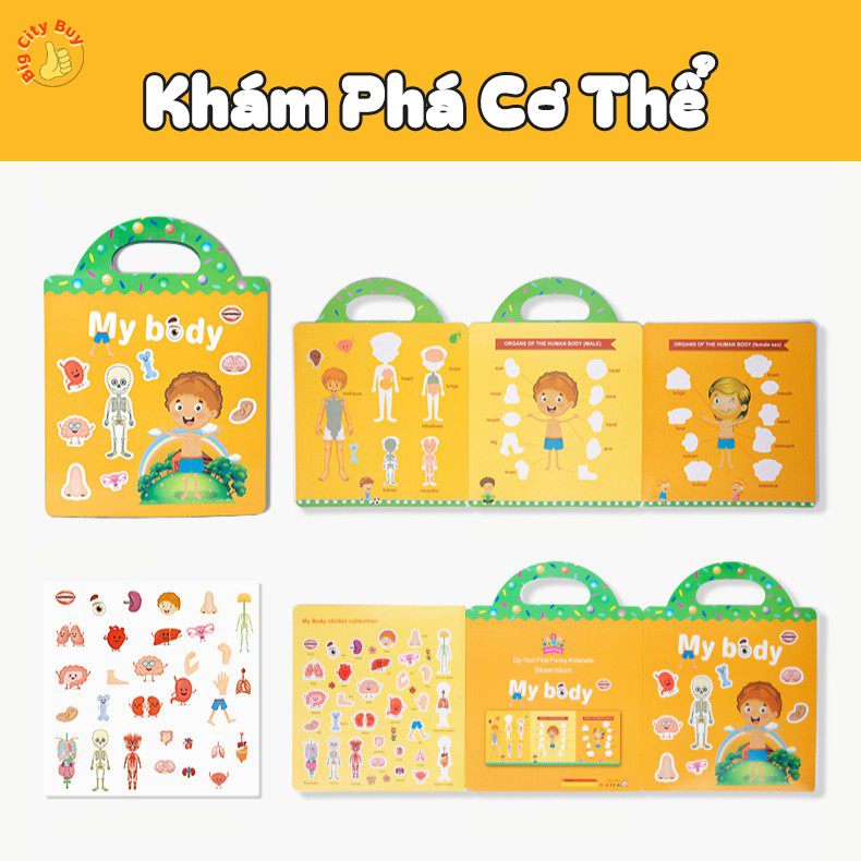 Đồ chơi sticker thạch bóc dán tái sử dụng được nhiều lần, sticker khủng long, các loại động vật dưới biển_thumbnail_8