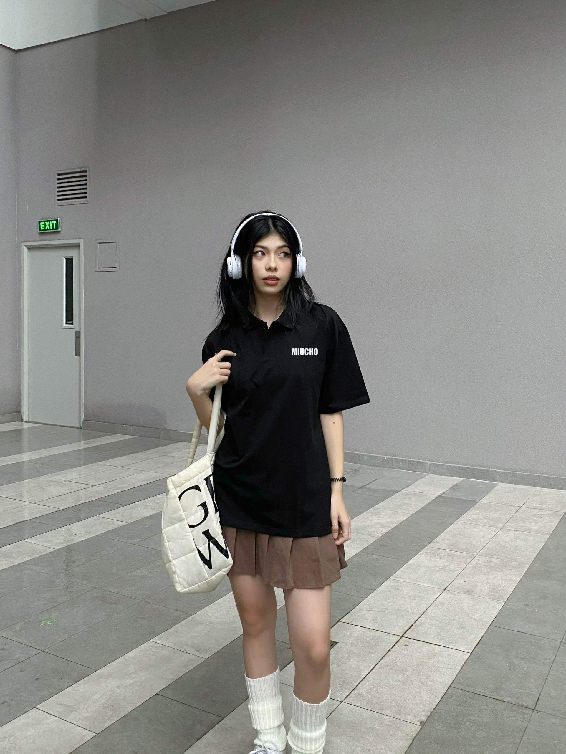 Áo polo nữ form rộng chất vải cotton co giãn thoáng mát PLD1697 Miucho in basic_thumbnail_3