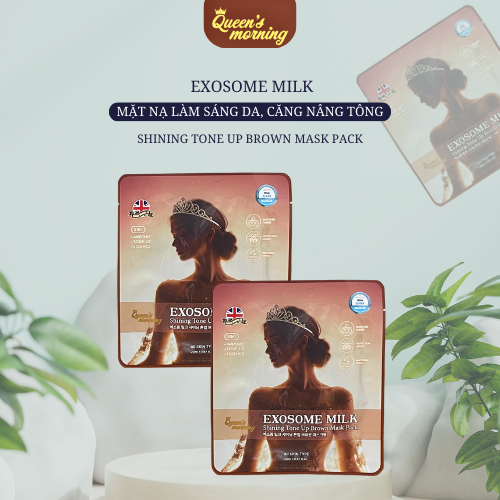 [MN2] Mặt nạ– bóng sáng-nâng tone- 10 miếng- (Màu nâu)