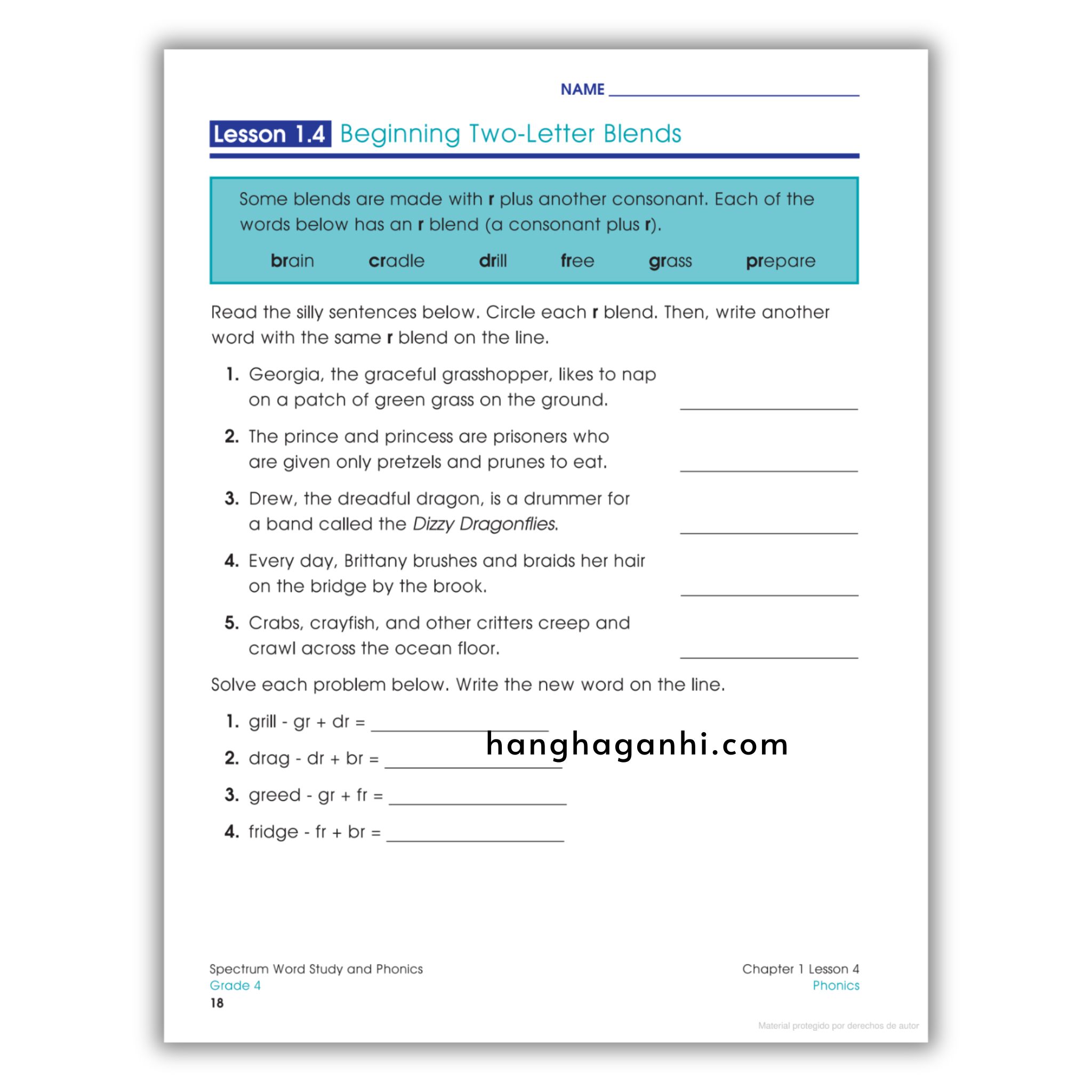 Sách Spectrum Word Study and Phonics Workbook Grade 4_thumbnail_7