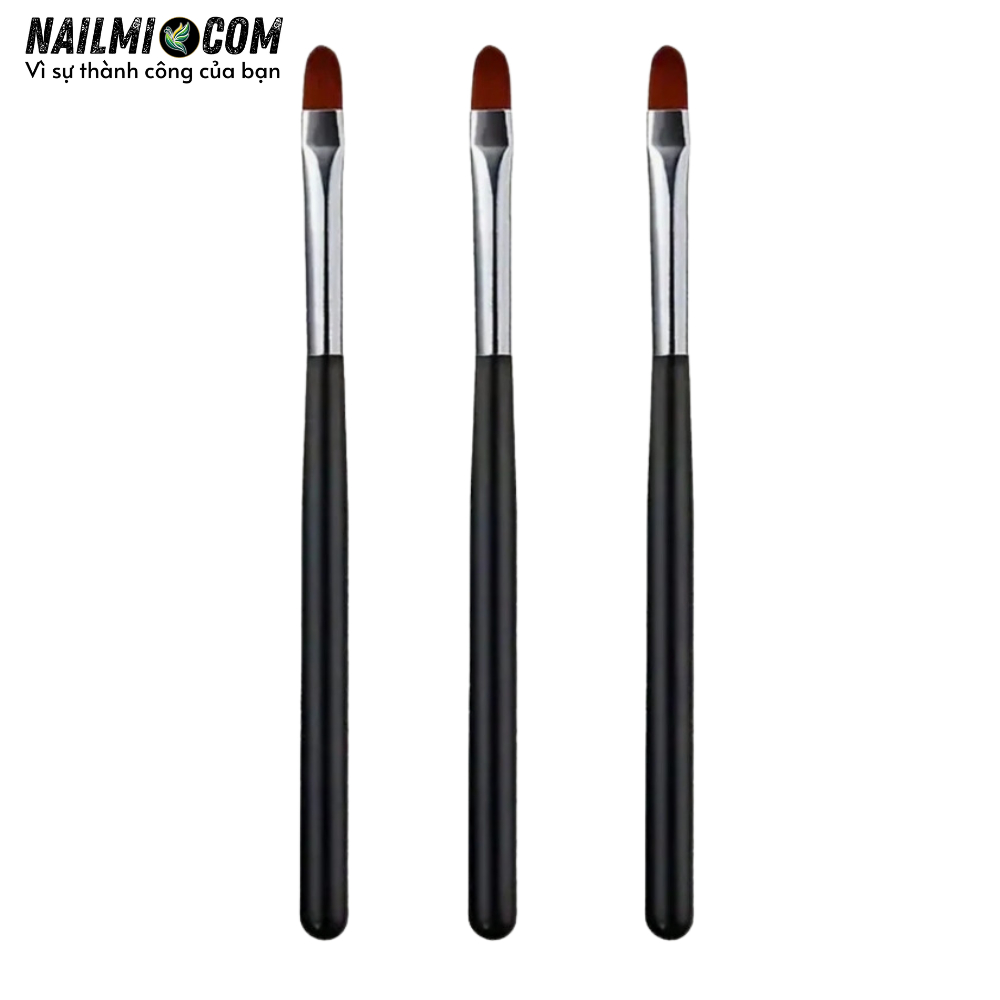 Cọ đắp gel - bản tròn - quét sơn - cán đen_thumbnail_2