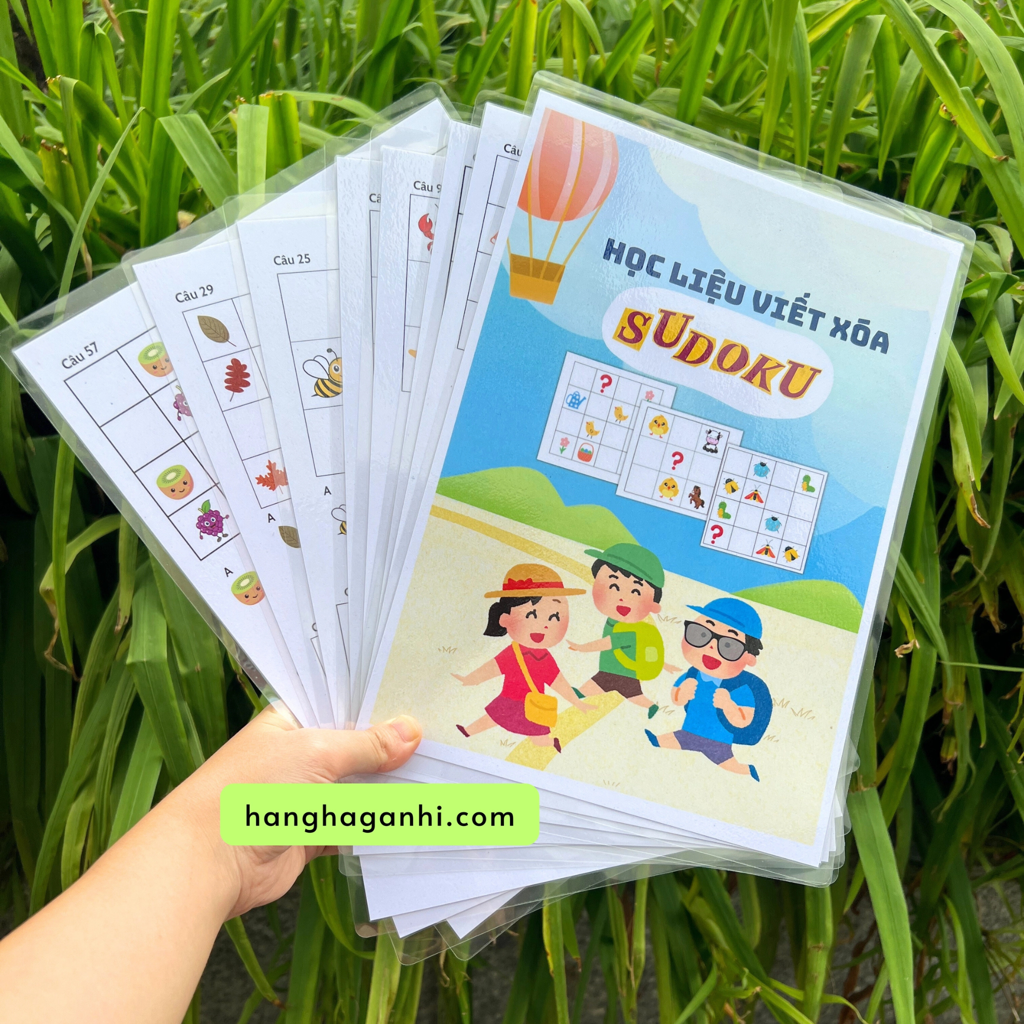 Học liệu Tư Duy sáng tạo Sudoku cho bé, bóc dán, viết xóa được_thumbnail_5