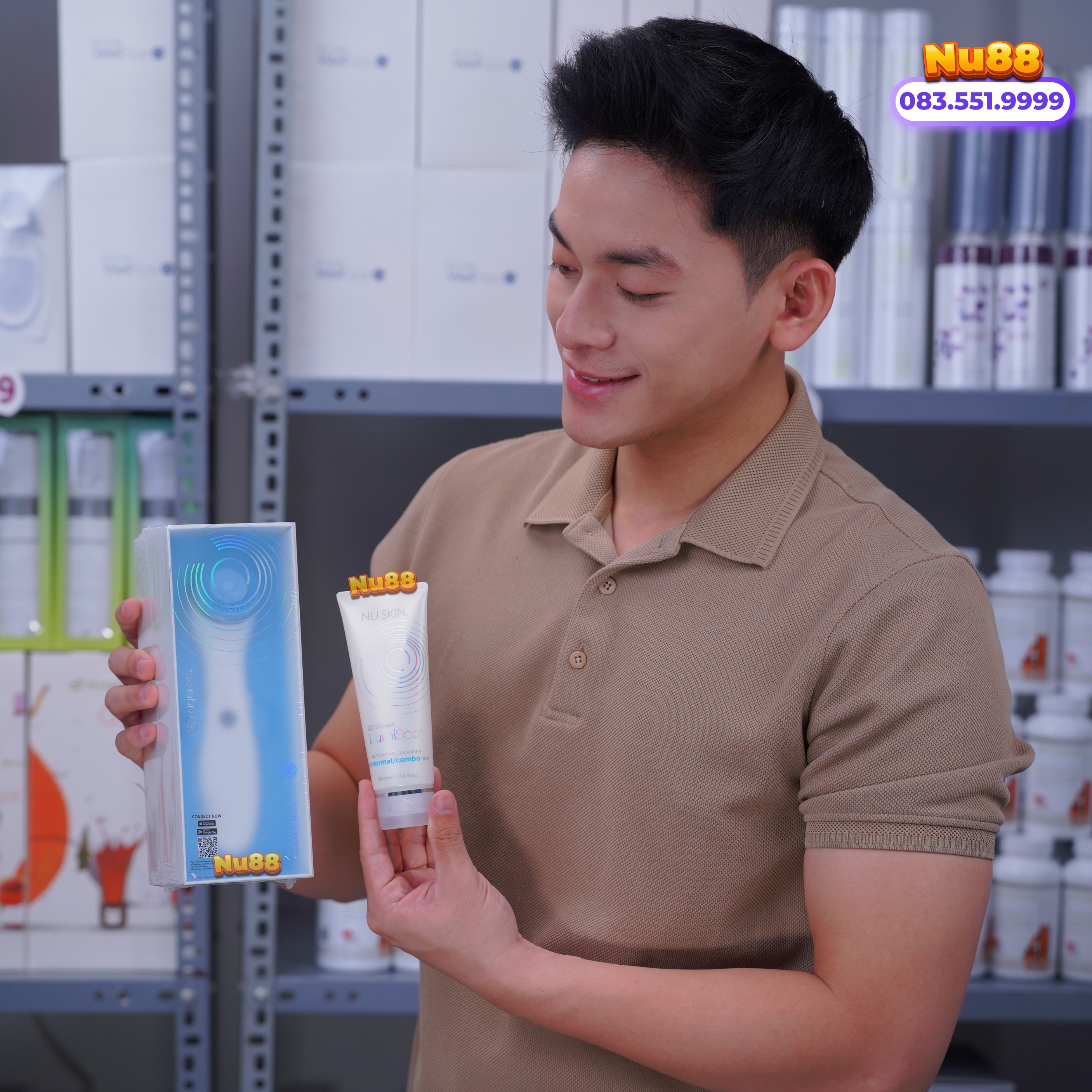 Bộ sản phẩm hỗ trợ rửa mặt và chăm sóc da chuyên sâu ageLOC LumiSpa iO_thumbnail_5