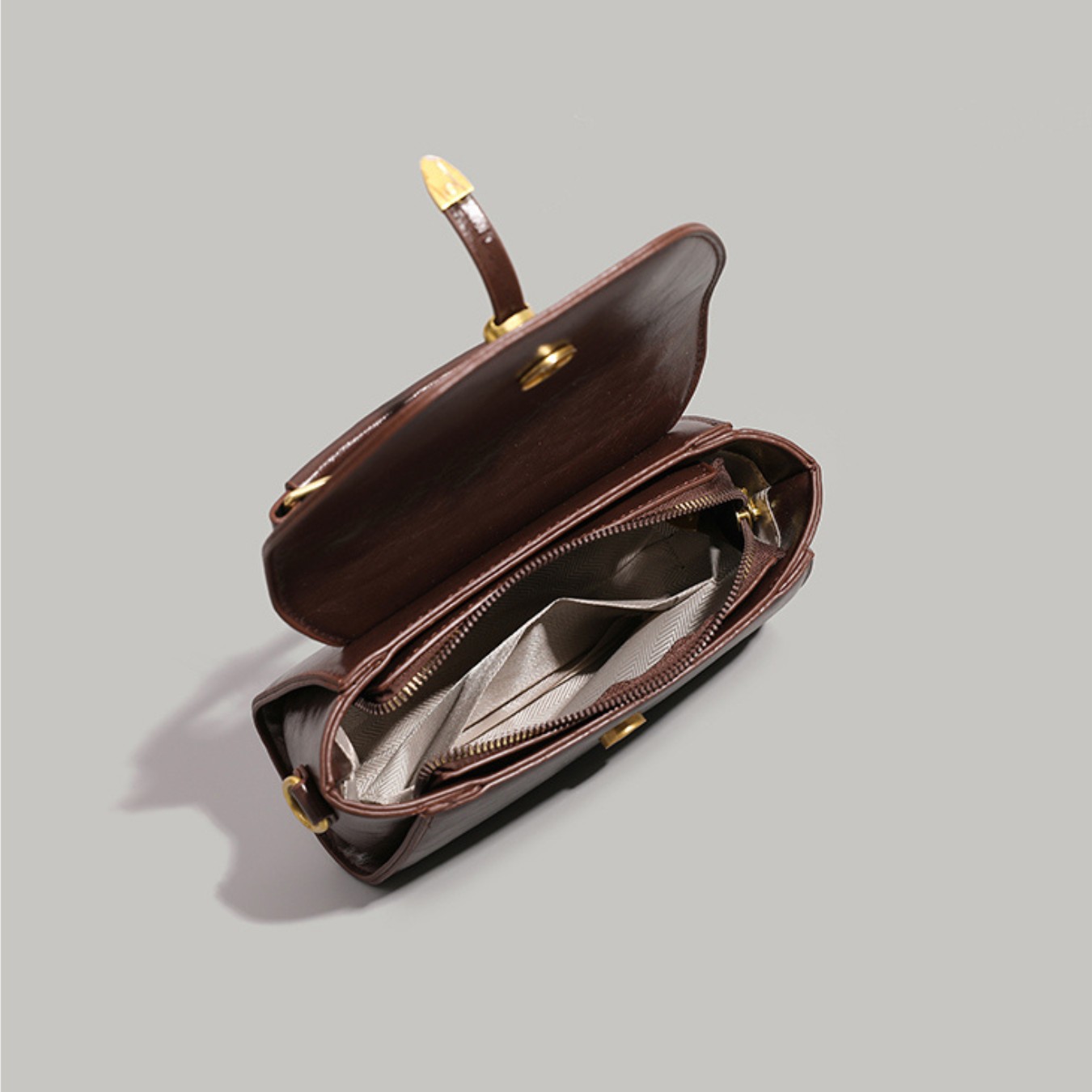 Túi Xách UHE Noira, Da Mịn Cao Cấp Chống Trầy Xước, Nắp Gập Thanh Lịch Sang Trọng-Quà Tặng Phái Đẹp_thumbnail_6