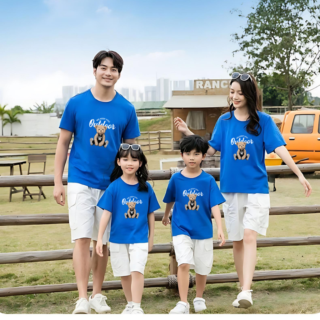 Áo phông gia đình in hình tim dễ thương - Áo thun đồng phục gia đình 3-4-5 người - Loza G0167_thumbnail_5
