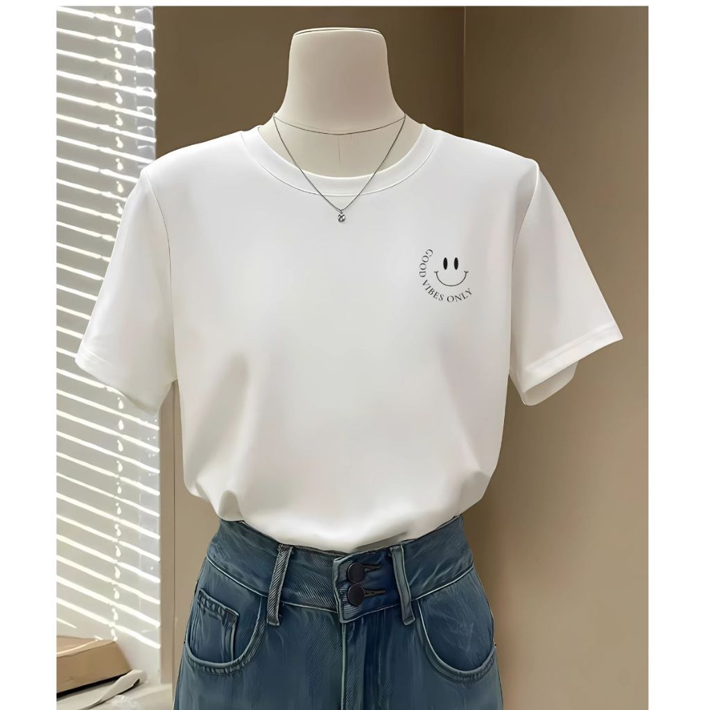 [Form Rộng] Áo phông nữ màu trắng in hình nhiều mẫu - LOZA G0274_thumbnail_5