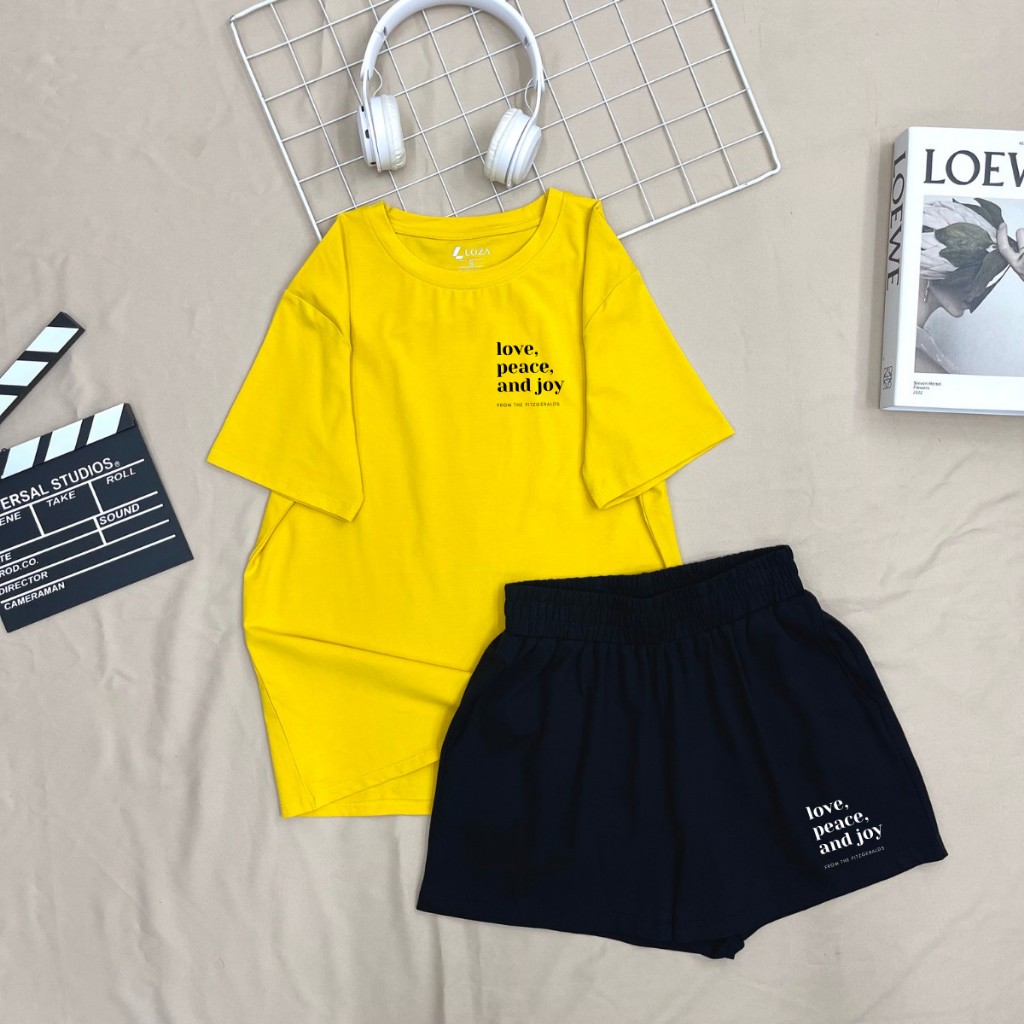 Đồ bộ nữ thun cotton dáng rộng mặc nhà đi chơi mùa hè mát mẻ - LOZA BP19_thumbnail_1
