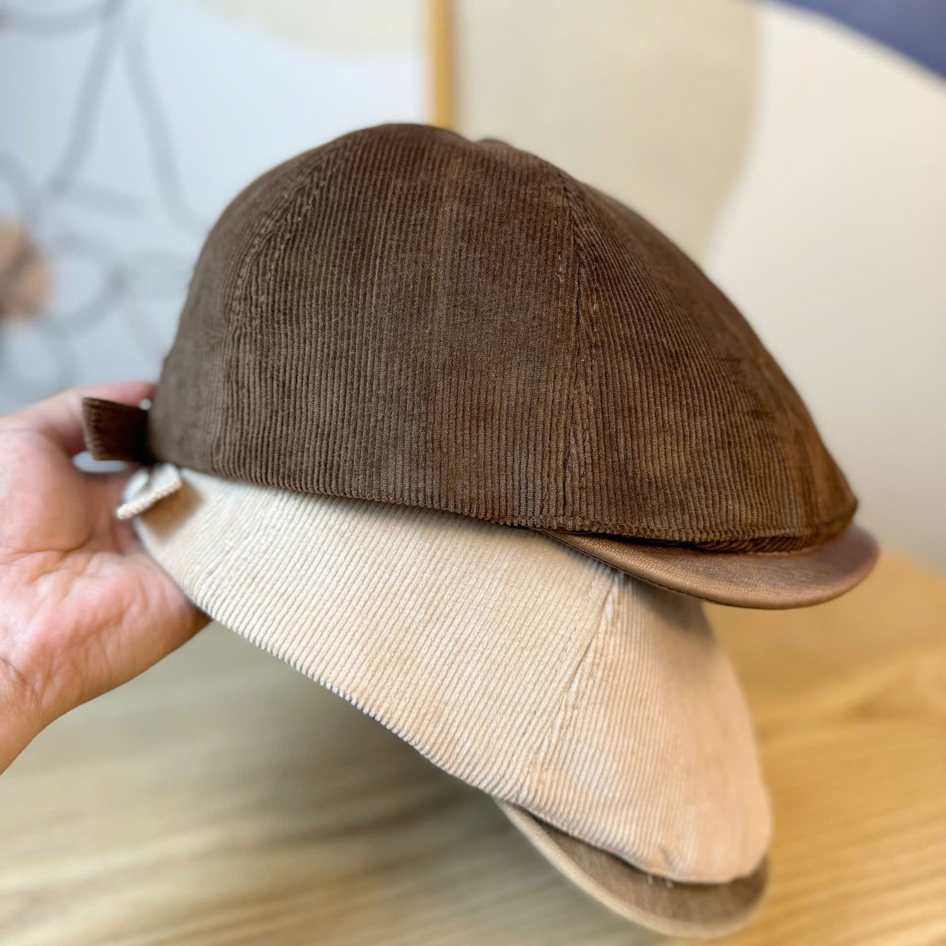 Mũ beret vải nhung tăm nam & nữ HZ2440_thumbnail_29