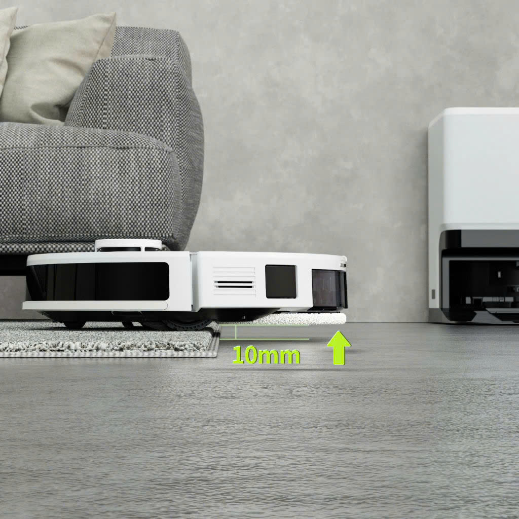 Robot Tự Động Giặt Giẻ Lau Của Đức Hubert HB-S79 AI Camera Lau Nhà Hút Bụi, diệt khuẩn_thumbnail_4