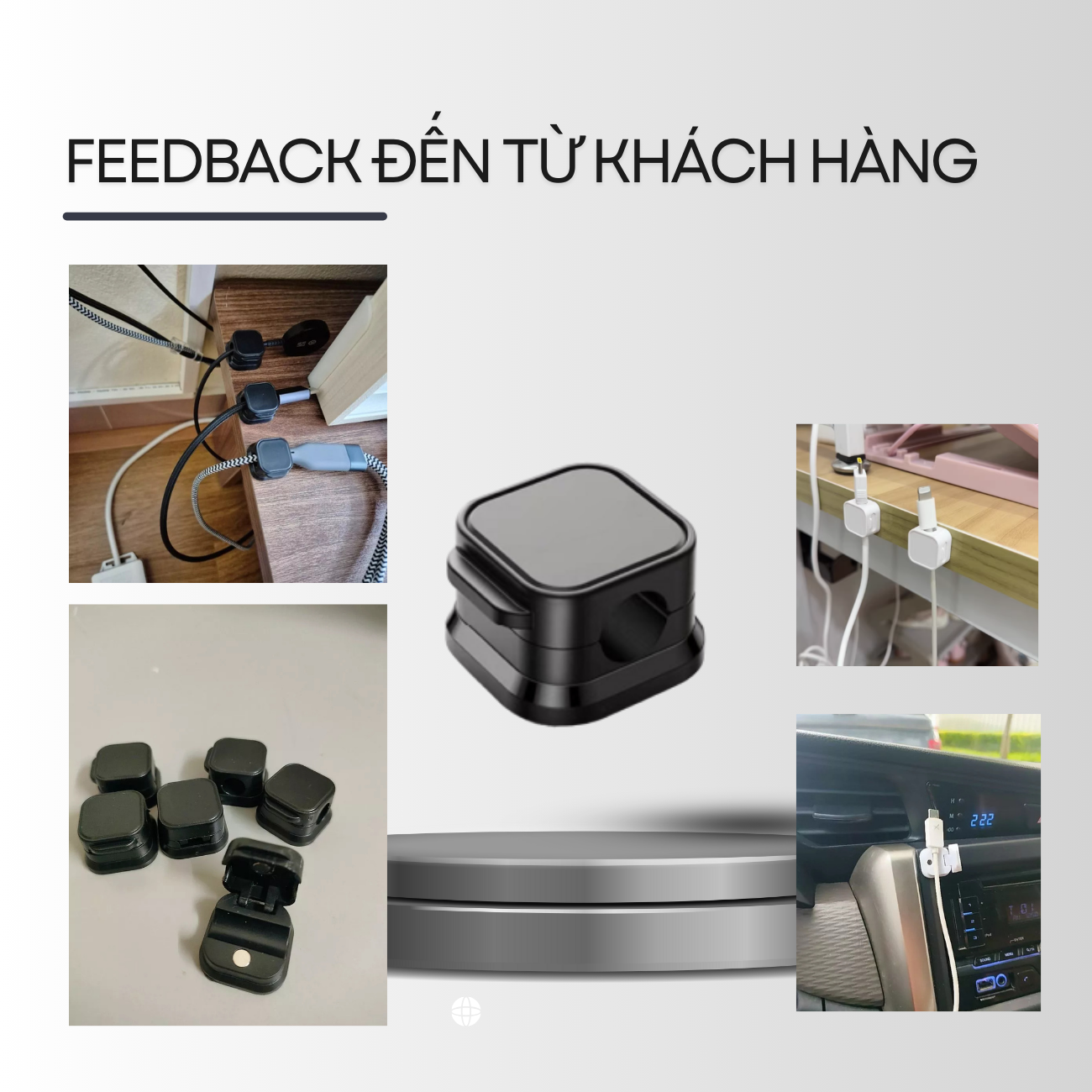 Bộ quản lý dây cáp sạc , cố định dây cáp sạc, khóa dây cáp sạc, kẹp dây cáp tiện ích_thumbnail_5