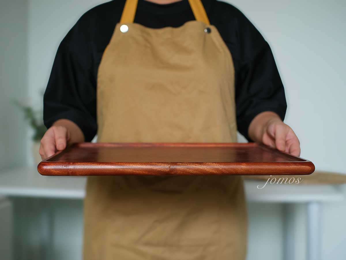 Khay gỗ chữ nhật  xà cừ 30x40 J000271