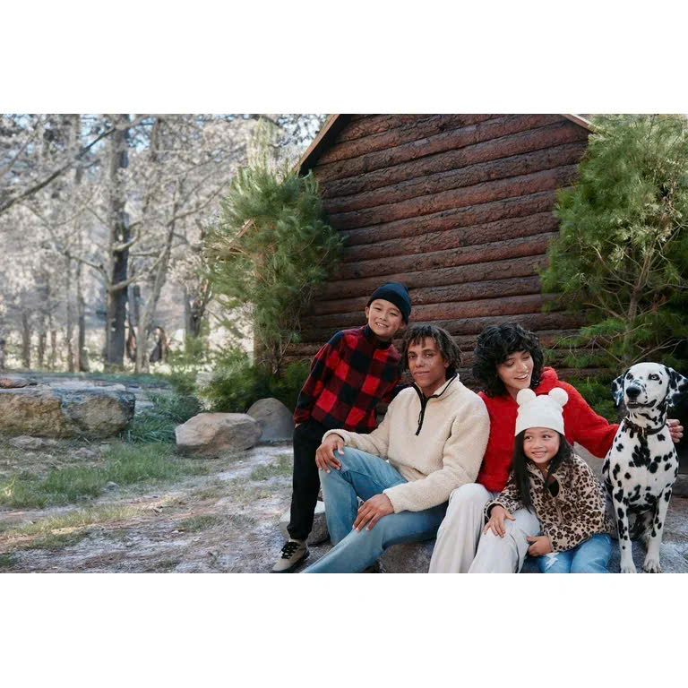 Set 2 Áo lông cổ có dây kéo unisex 