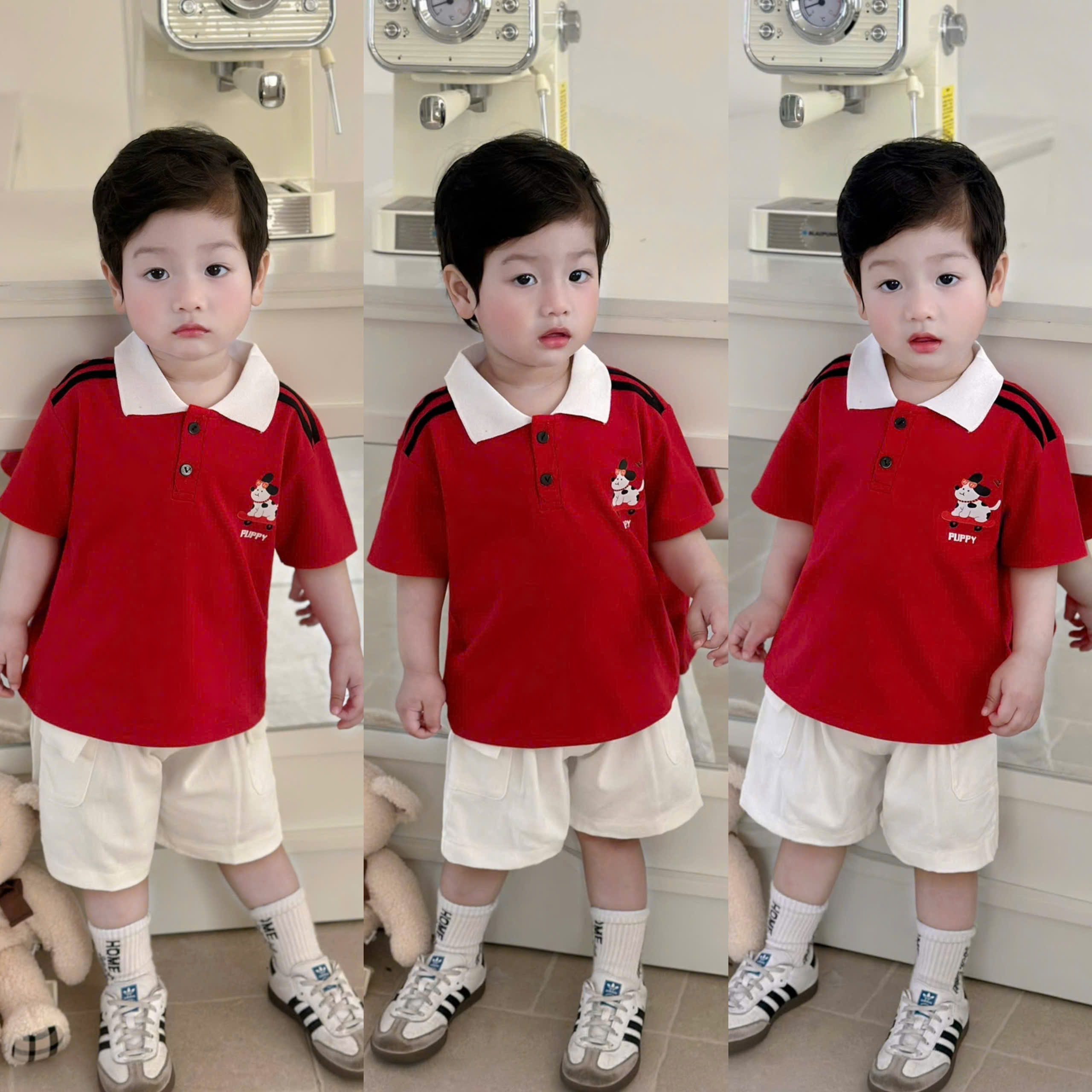 B73 BỘ POLO CHÓ PUPPY TRƯỢT VÁN - A117.1756