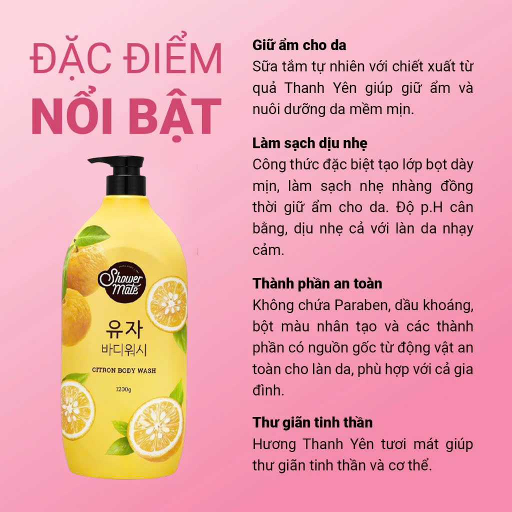 Sữa Tắm Hàn Quốc Showermate Natural 1.2kg_thumbnail_2