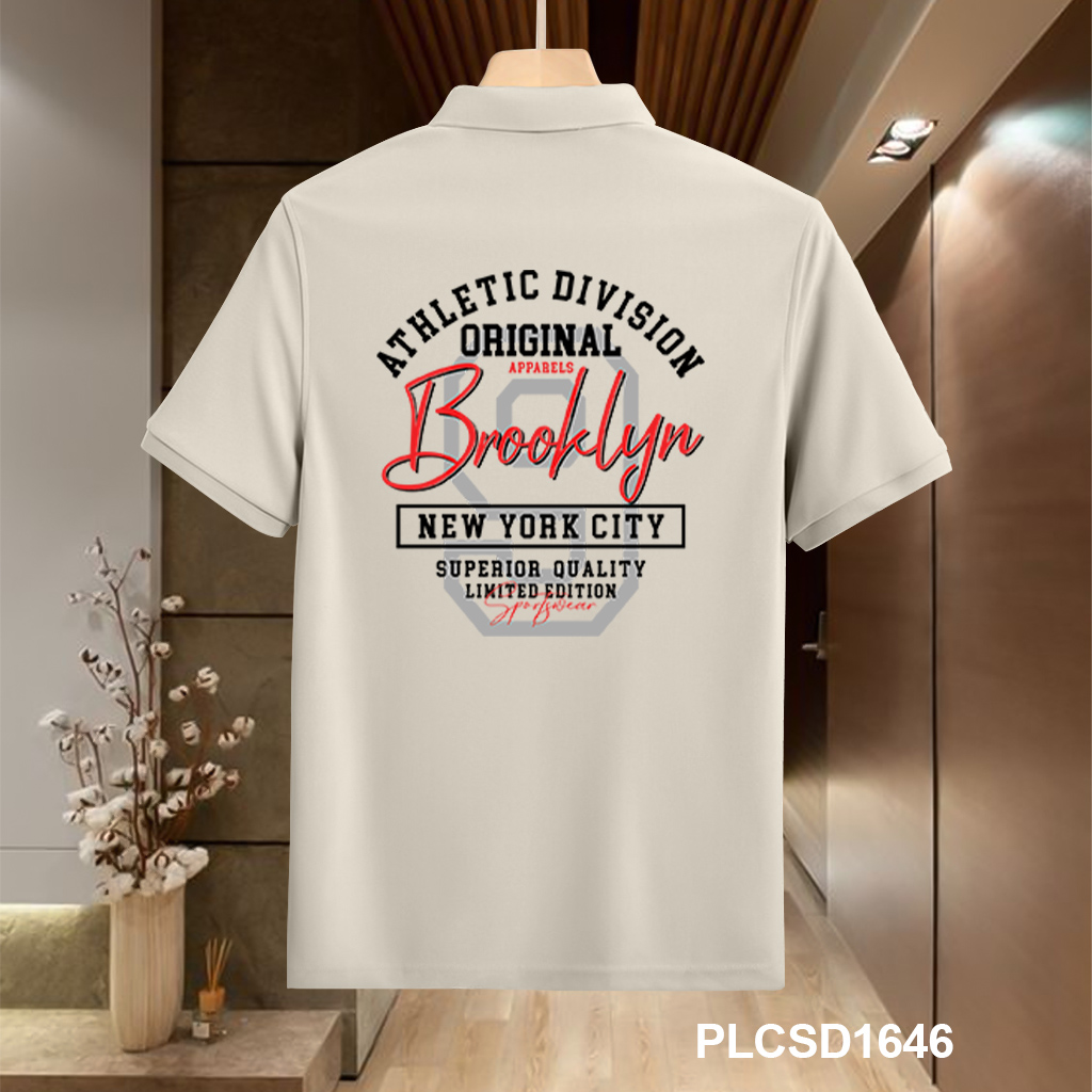 Áo polo nam form vừa vải cá sấu đứng form PLCSD1646 Miucho Iconic in typography_thumbnail_4