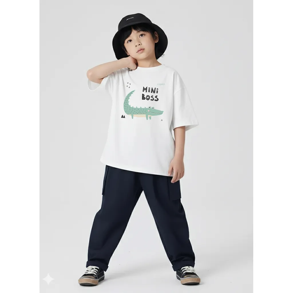 Áo thun bé trai bé gái Mini Boss Kado 3201_thumbnail_3
