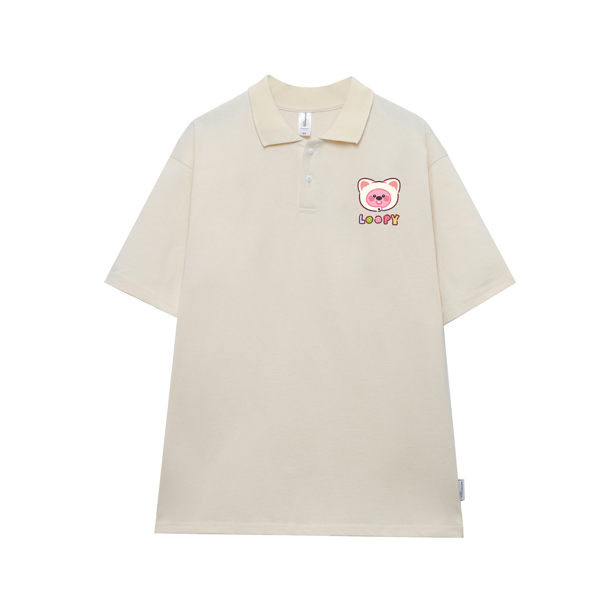 Áo polo loopy dễ thương unisex local brand form rộng PLD735 chất cotton Miucho in graphic_thumbnail_4