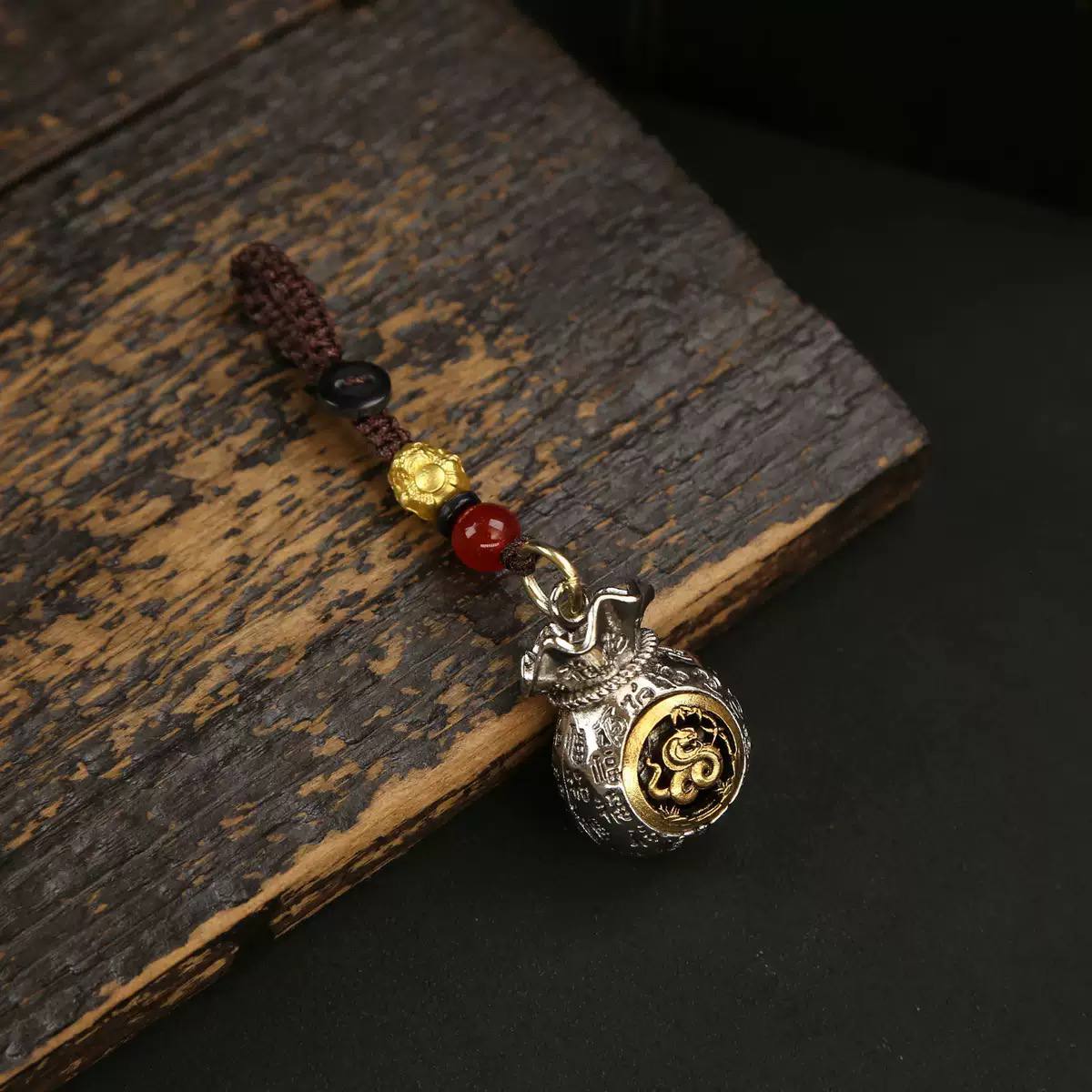 Móc khóa 12 Con Giáp - Túi Tiền Thần Tài Xoay_thumbnail_4