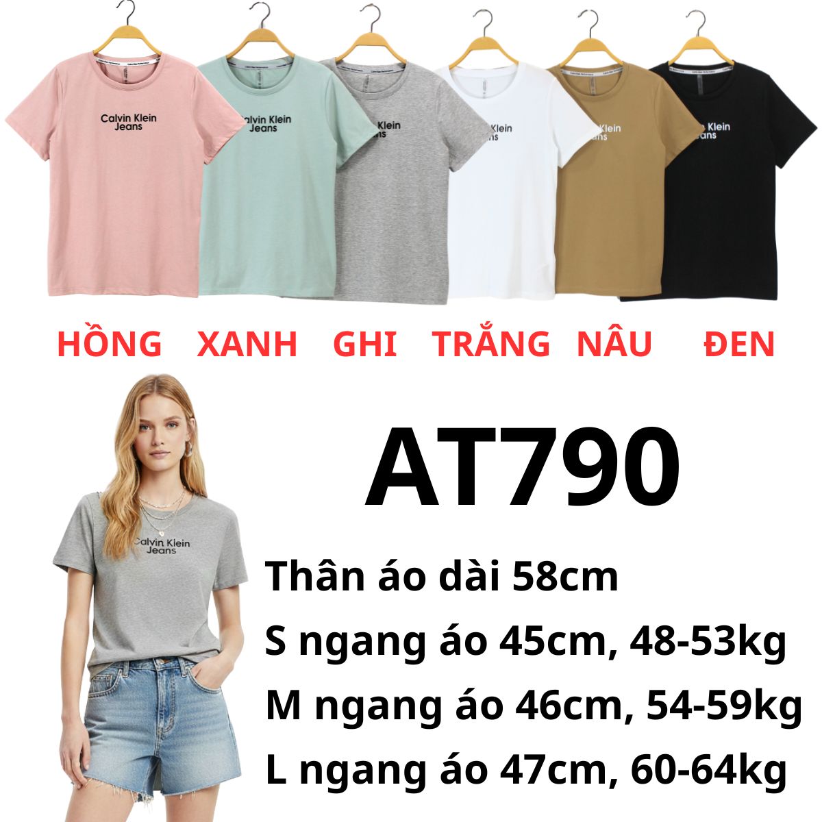 AT790- ÁO THUN Ci-K