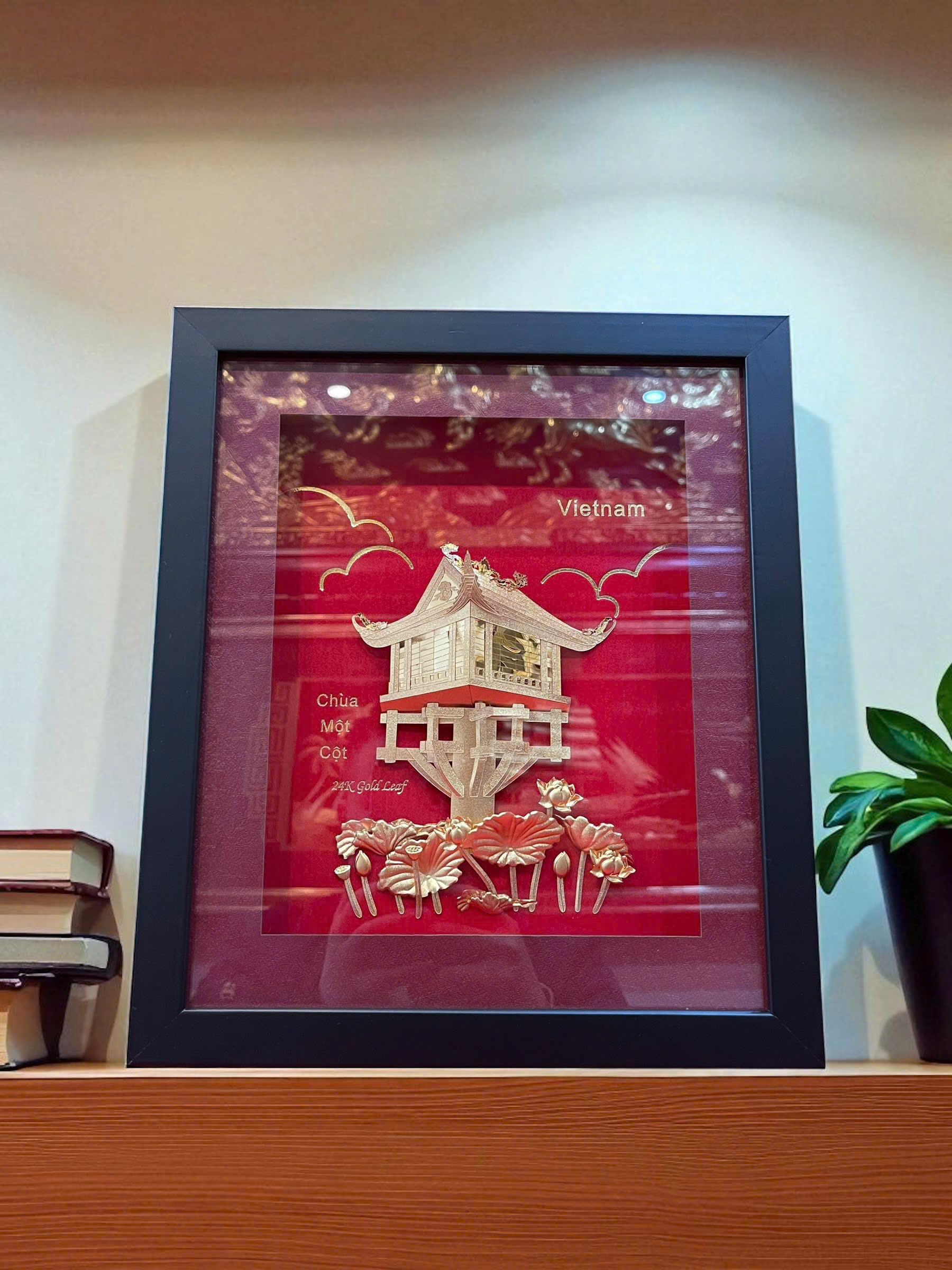 TRANH CỘT CỜ HÀ NỘI DÁT VÀNG 24K 25x25cm_thumbnail_0