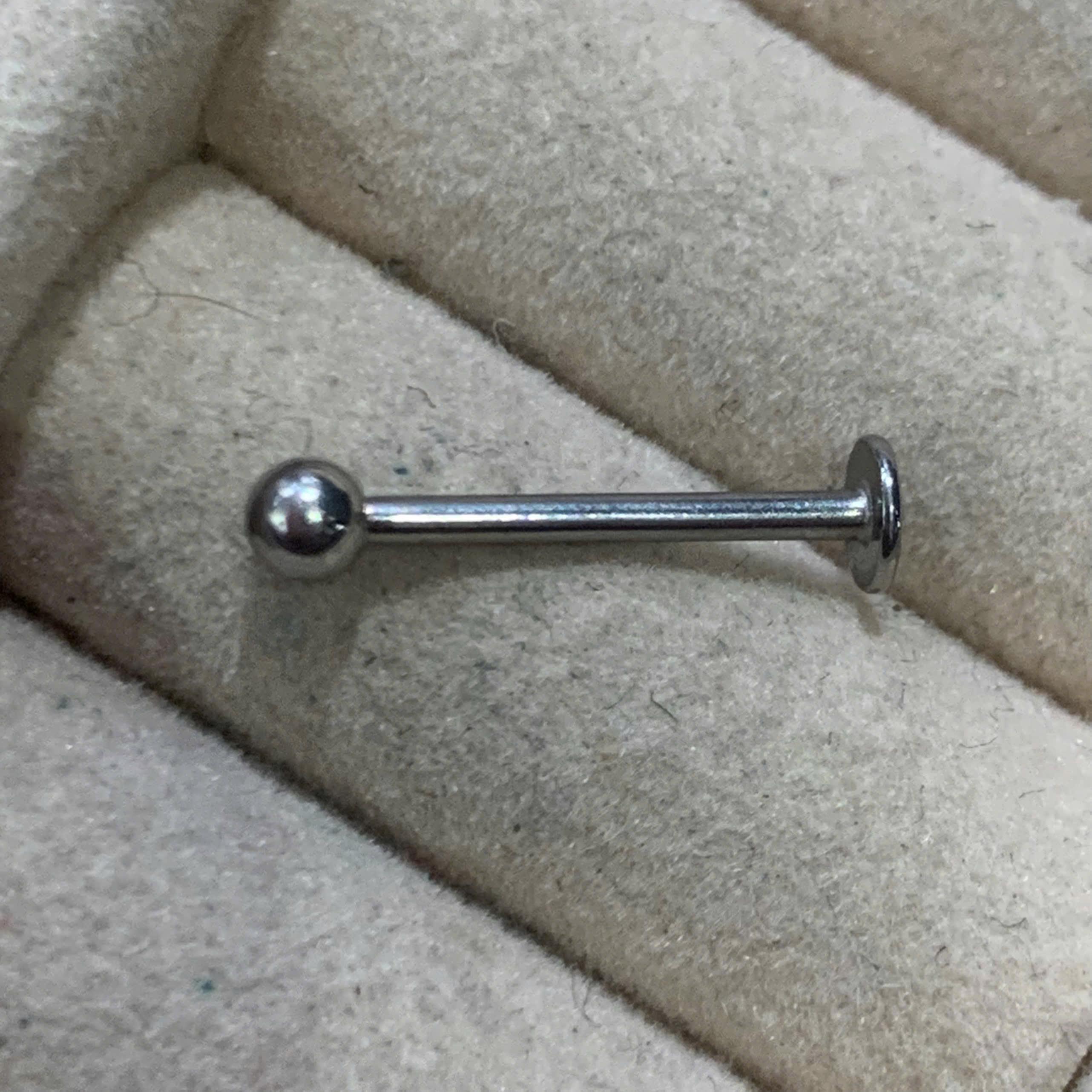 khuyên bi cơ bản đít dẹt 14