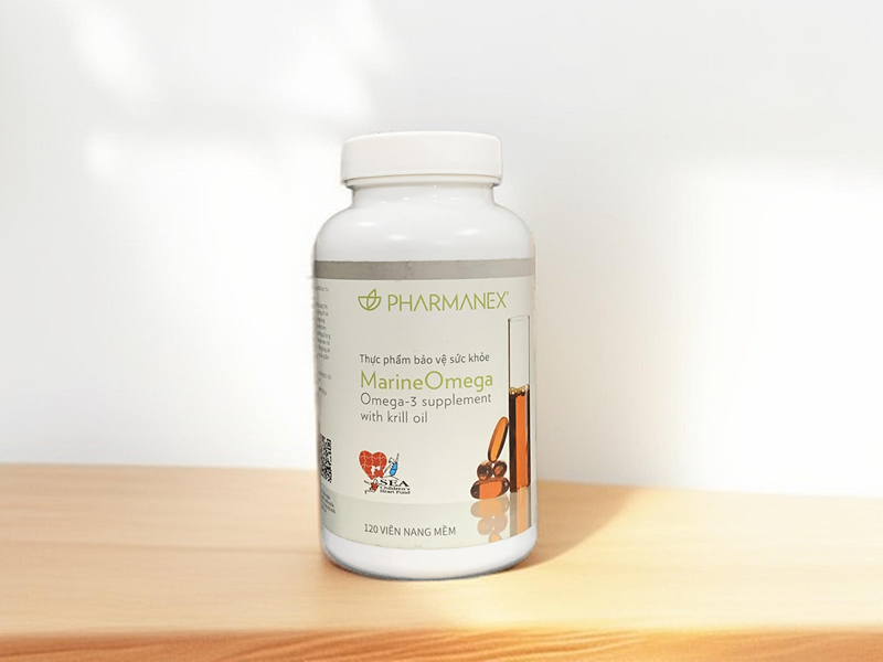 Viên dầu cá kết hợp dầu nhuyễn thể siêu tinh khiết Nuskin Marine Omega hộp 120 viên