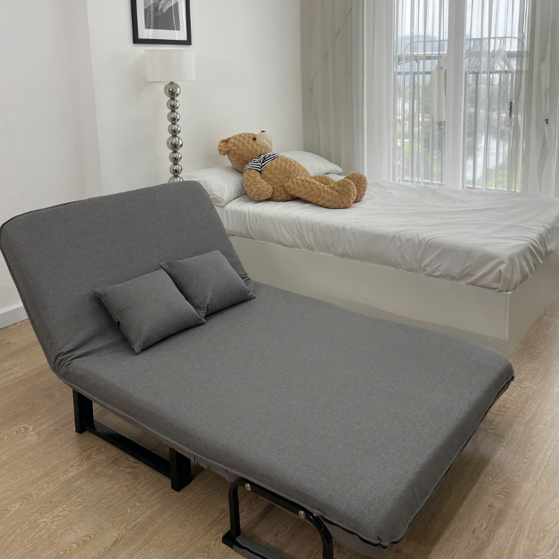 SOFA BED 120CM XÁM (CF120 xám)
