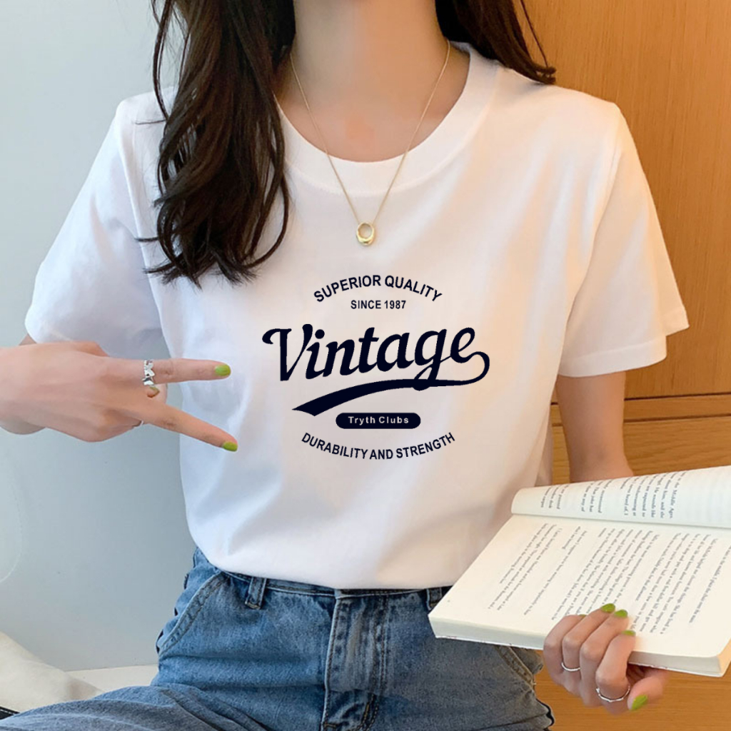 [Form Vừa] Áo phông nữ màu trắng dáng suông vừa chất liệu thun cotton 95% - LOZA G0206_thumbnail_1