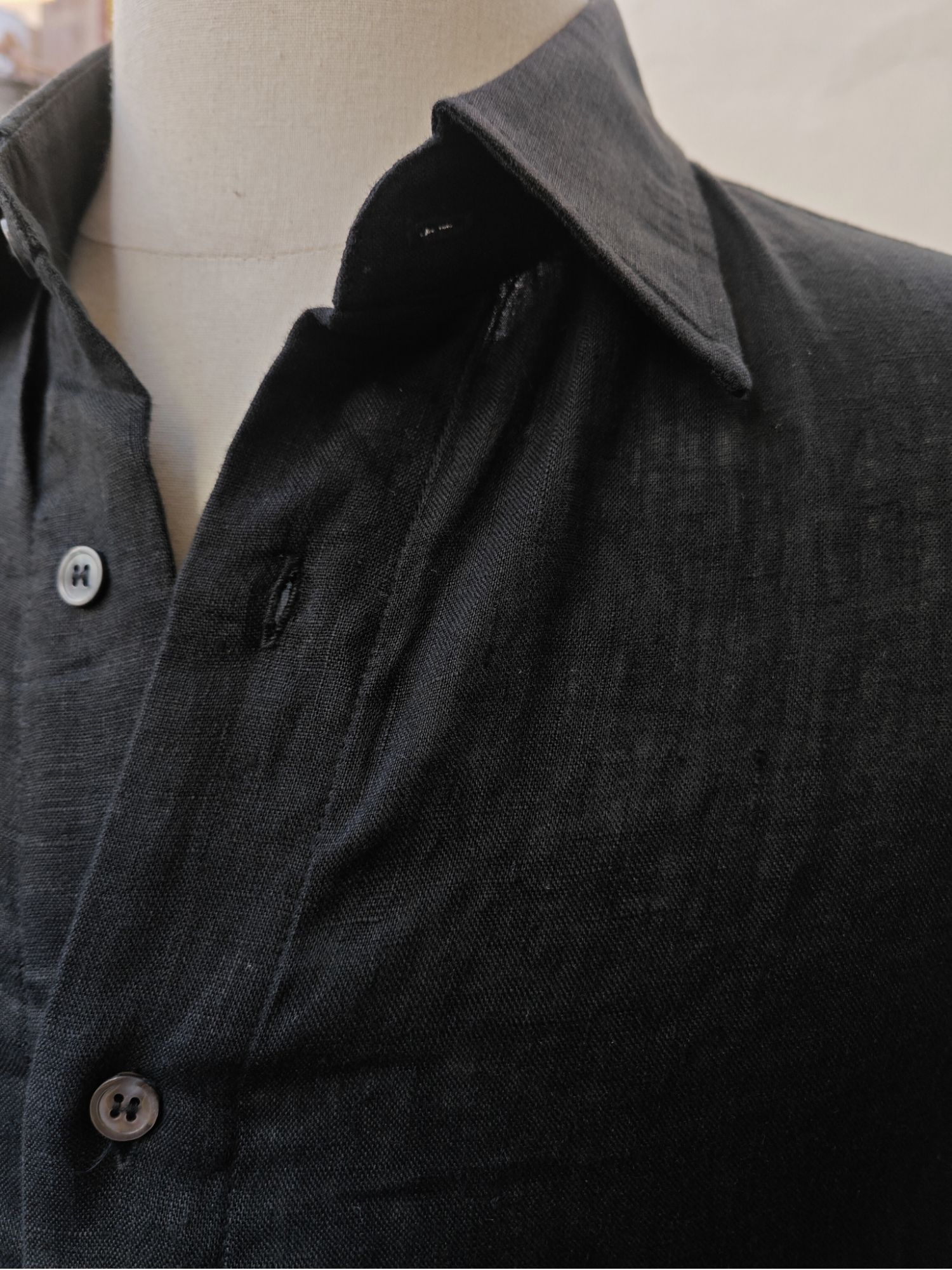 Sơ mi 100% linen tay dài cổ kiểu Ý_thumbnail_3