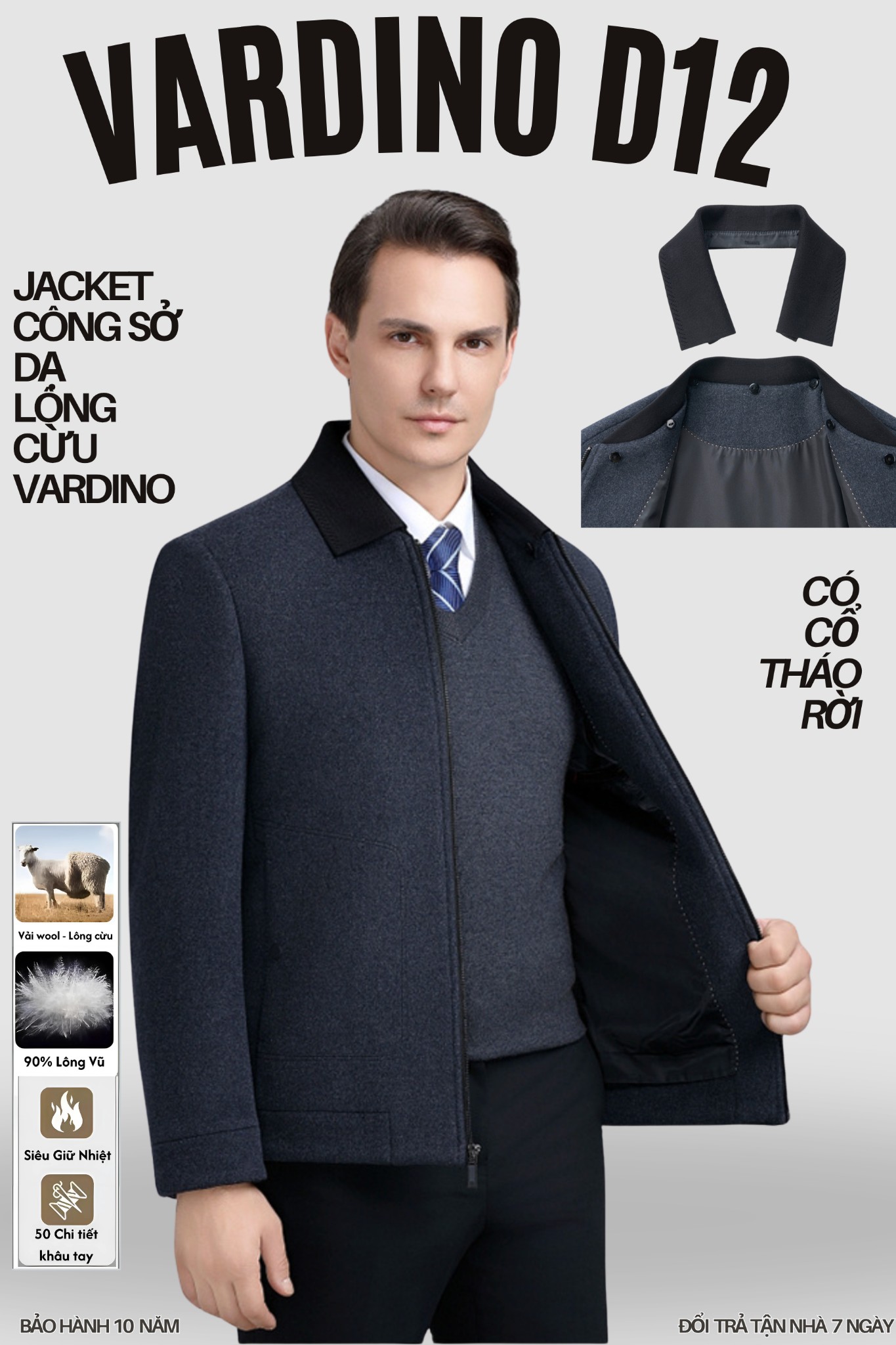 Áo khoác nam 2 cổ VARDINO D12_thumbnail_1