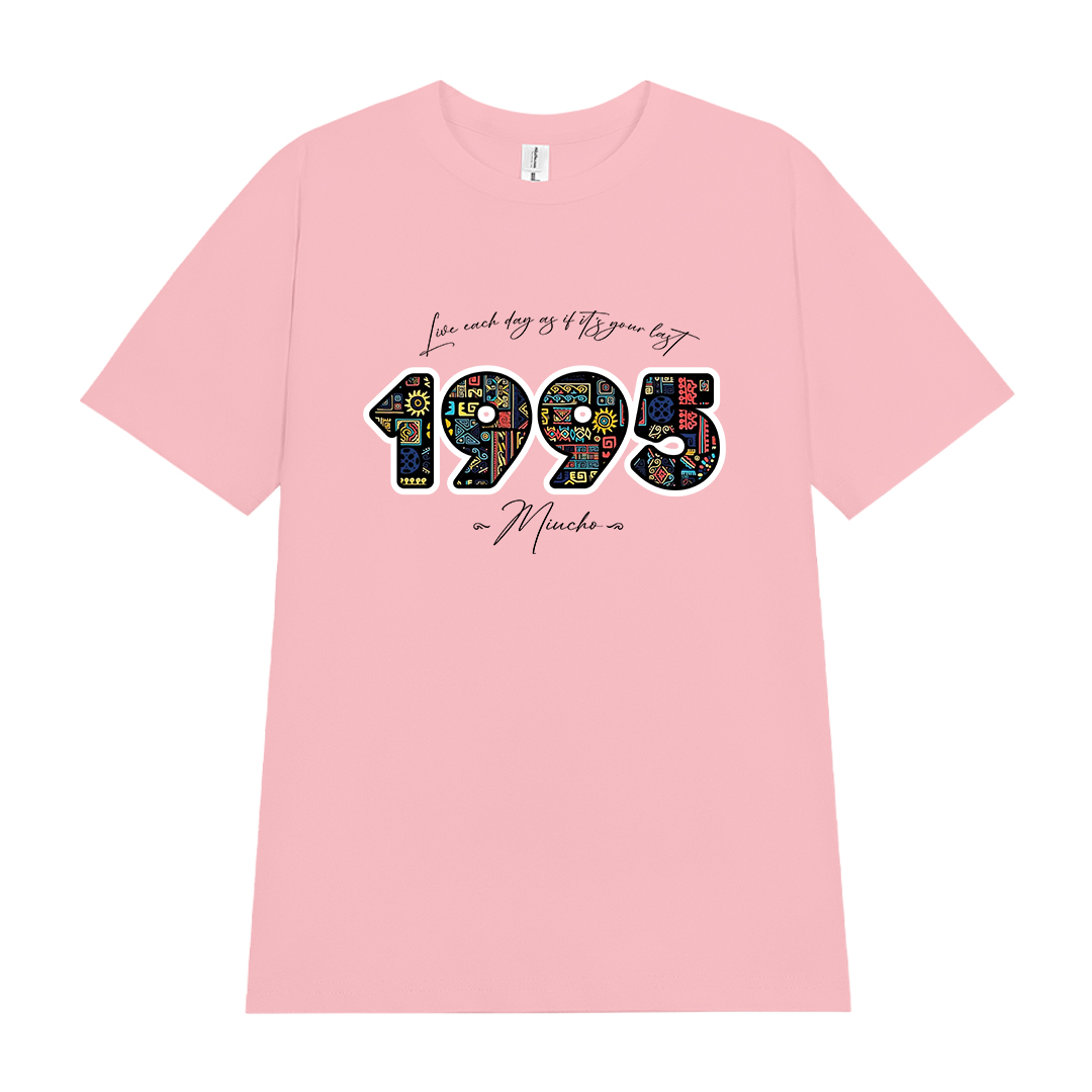 Áo thun nữ in năm sinh 1995 form vừa regular vải cotton 4c thoáng mát ARD1782 Miucho Chic in mix_thumbnail_7