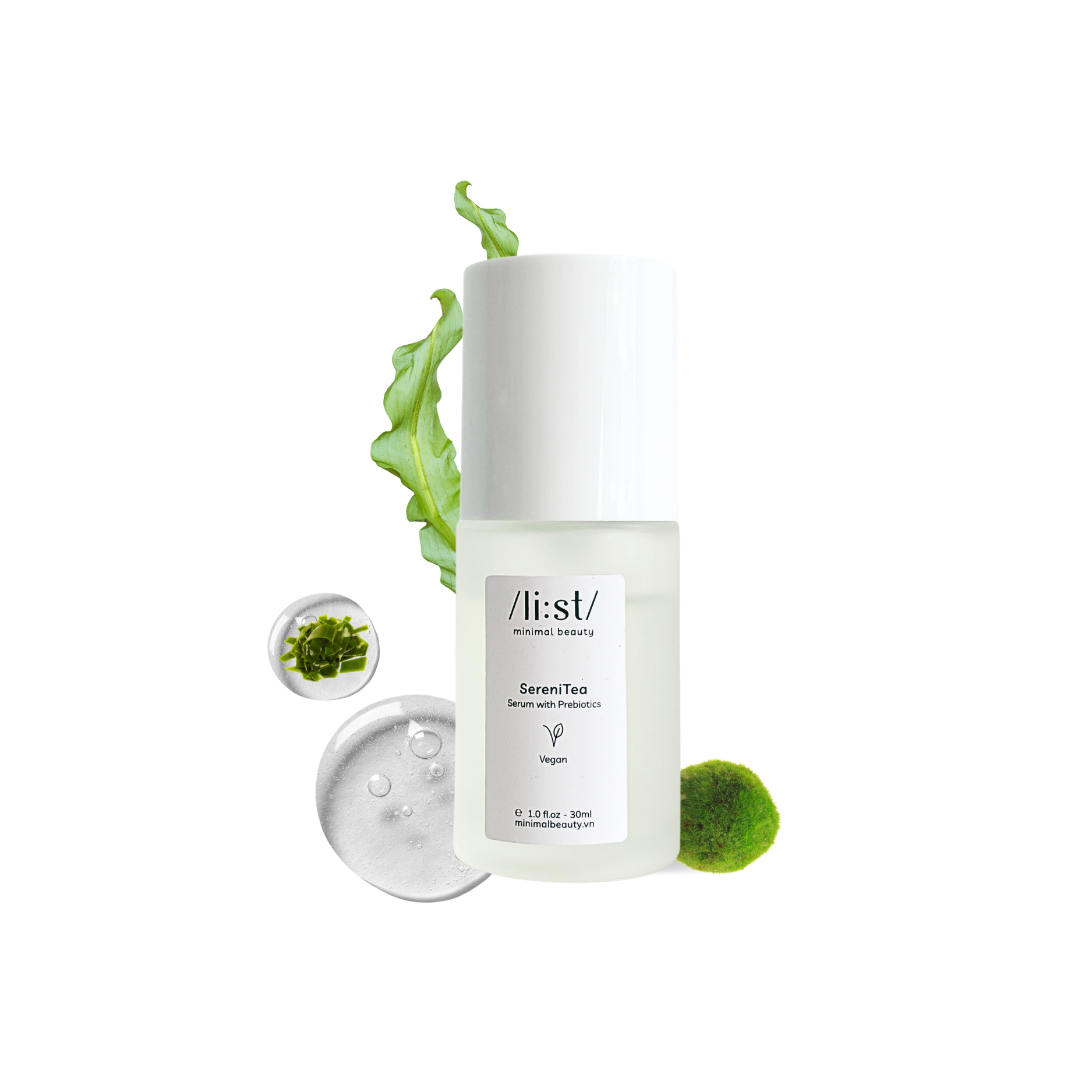 Serum Cân Bằng Vi Sinh Li:st Phục Hồi, Cấp Ẩm, Làm Trắng Sáng Da Và Chống Ánh Sáng Xanh SereniTea 30ml