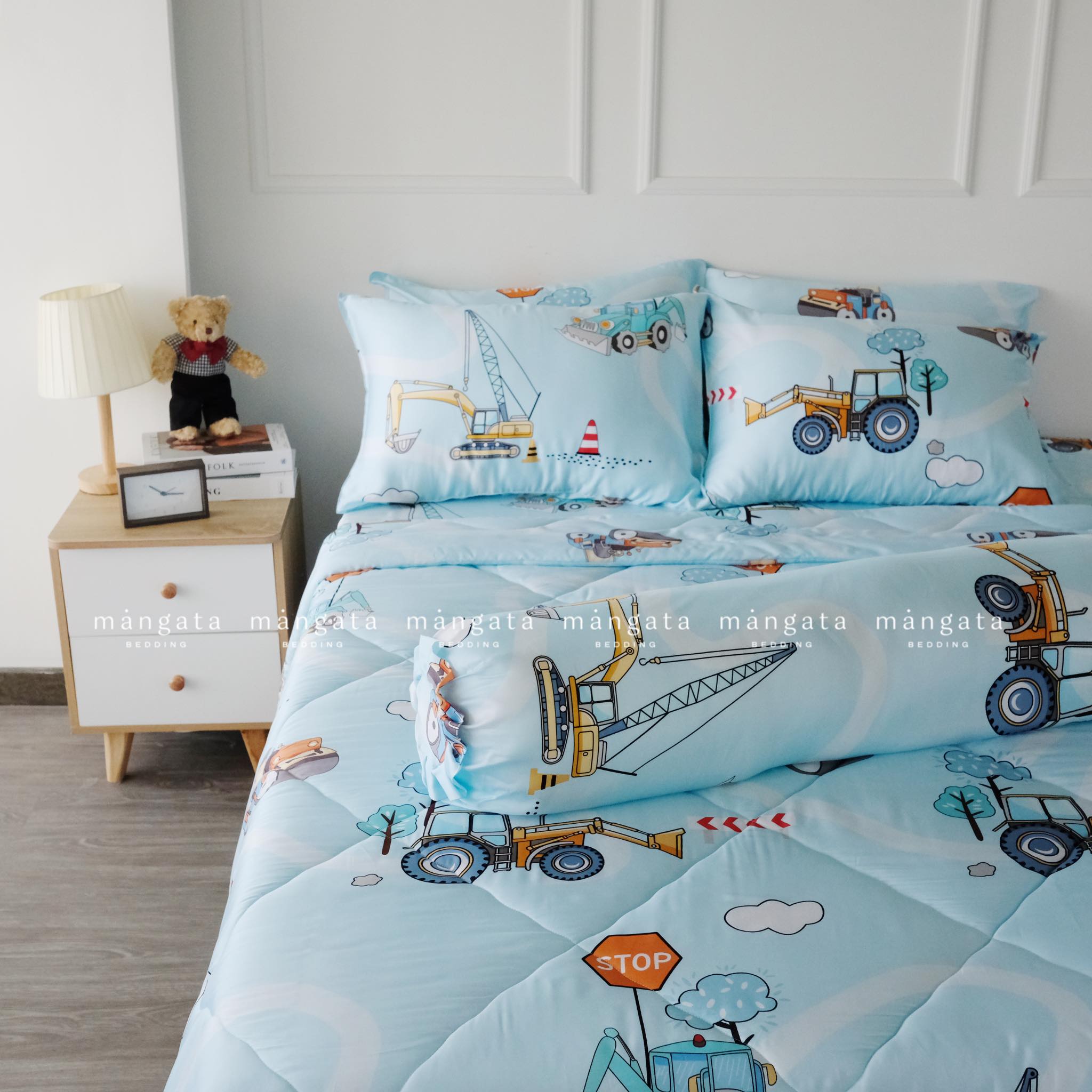 Xe công trình - Bộ Tencel 60s cao cấp