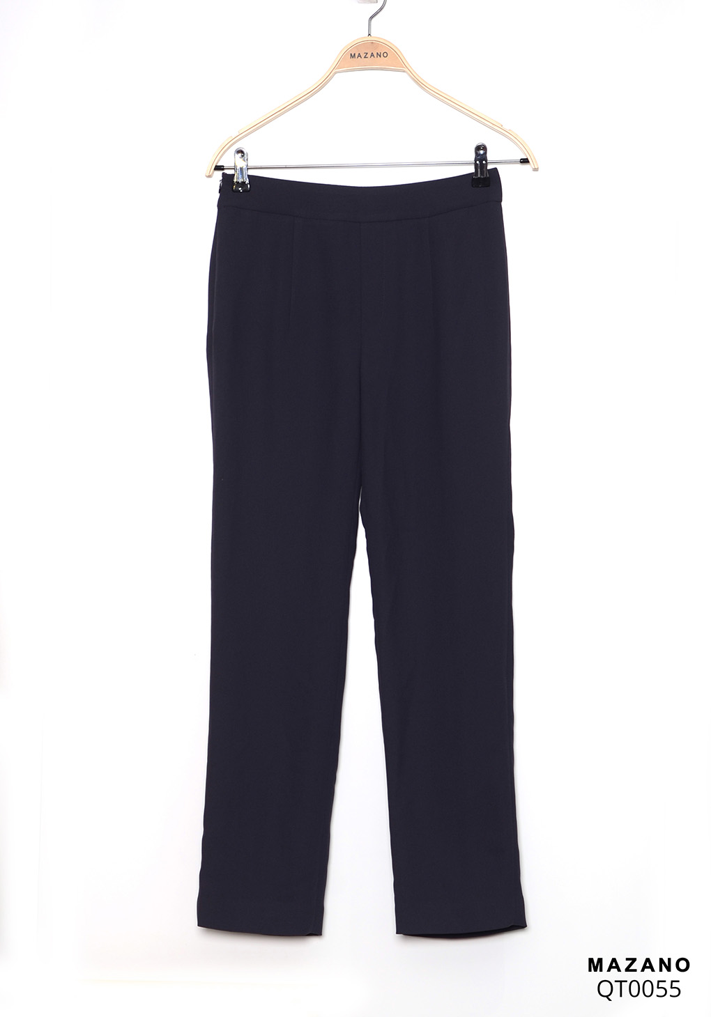 Quần Suông cạp tiêu chuẩn vải Tuytxi dày màu đen