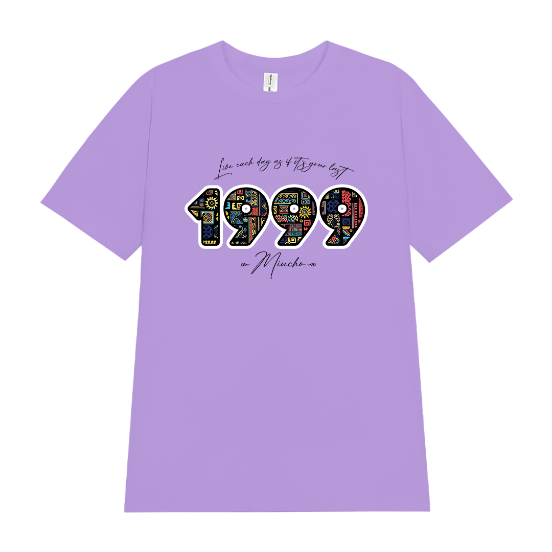 Áo thun nữ in năm sinh 1999 form vừa regular vải cotton 4c thoáng mát ARD1786 Miucho Chic in mix_thumbnail_11