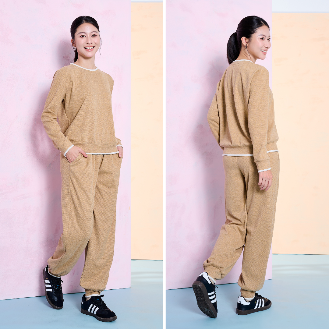 Bộ Nỉ Nữ Lông Cừu Cổ Chui 2507-2