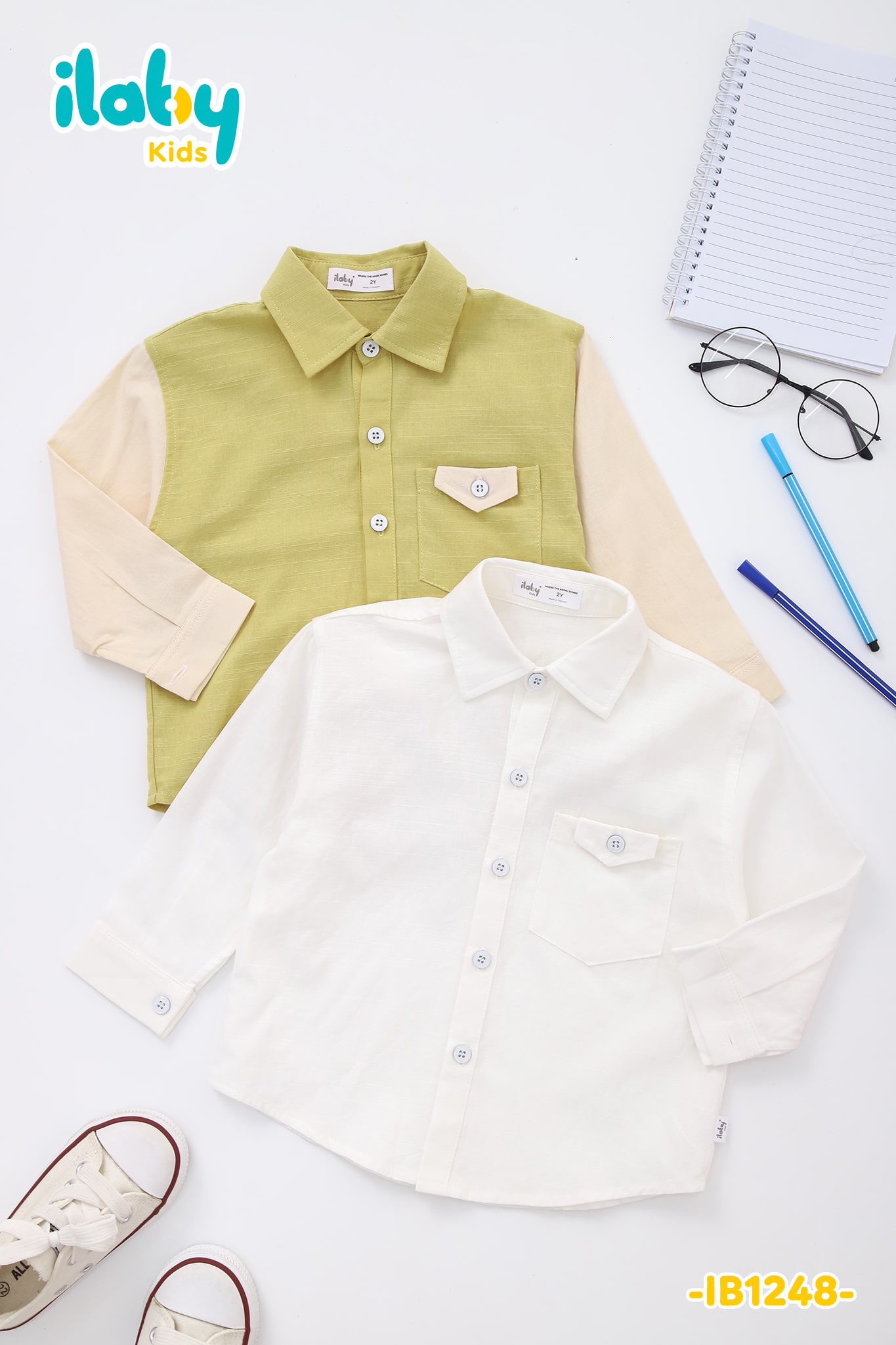 Áo sơ mi đi học phối màu_thumbnail_2