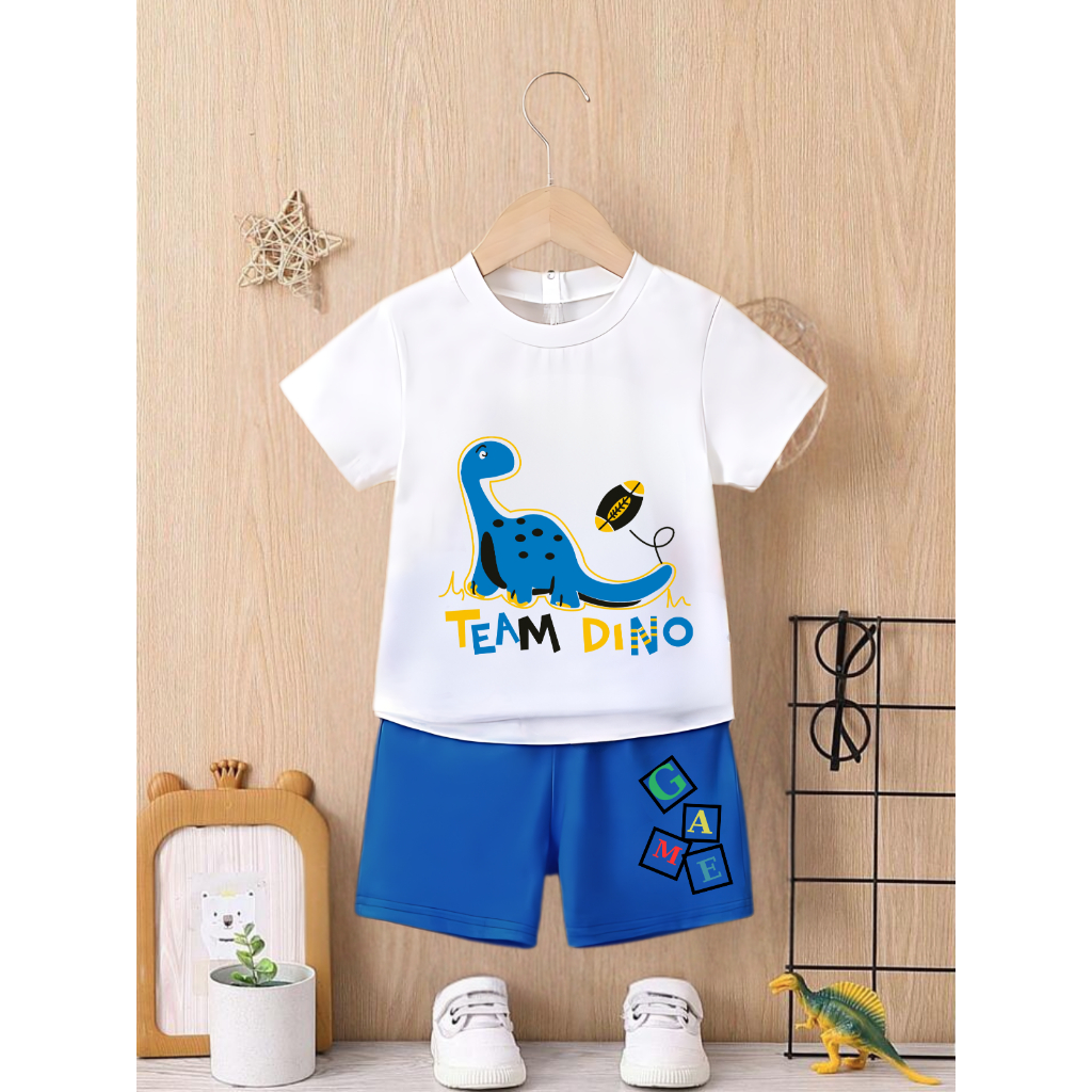 Đồ bộ bé trai in hình 'Khủng long team dino' - LOZA KIDS SB79_thumbnail_1