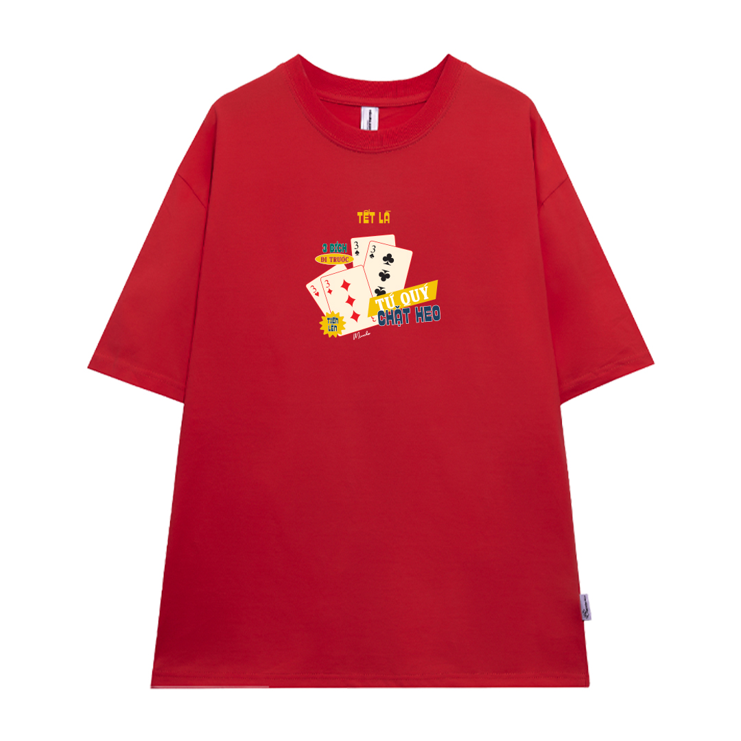 Áo thun TẾT LÀ form rộng cổ tròn chất vải cotton 4c thoáng mát Miucho BST in mix_thumbnail_15