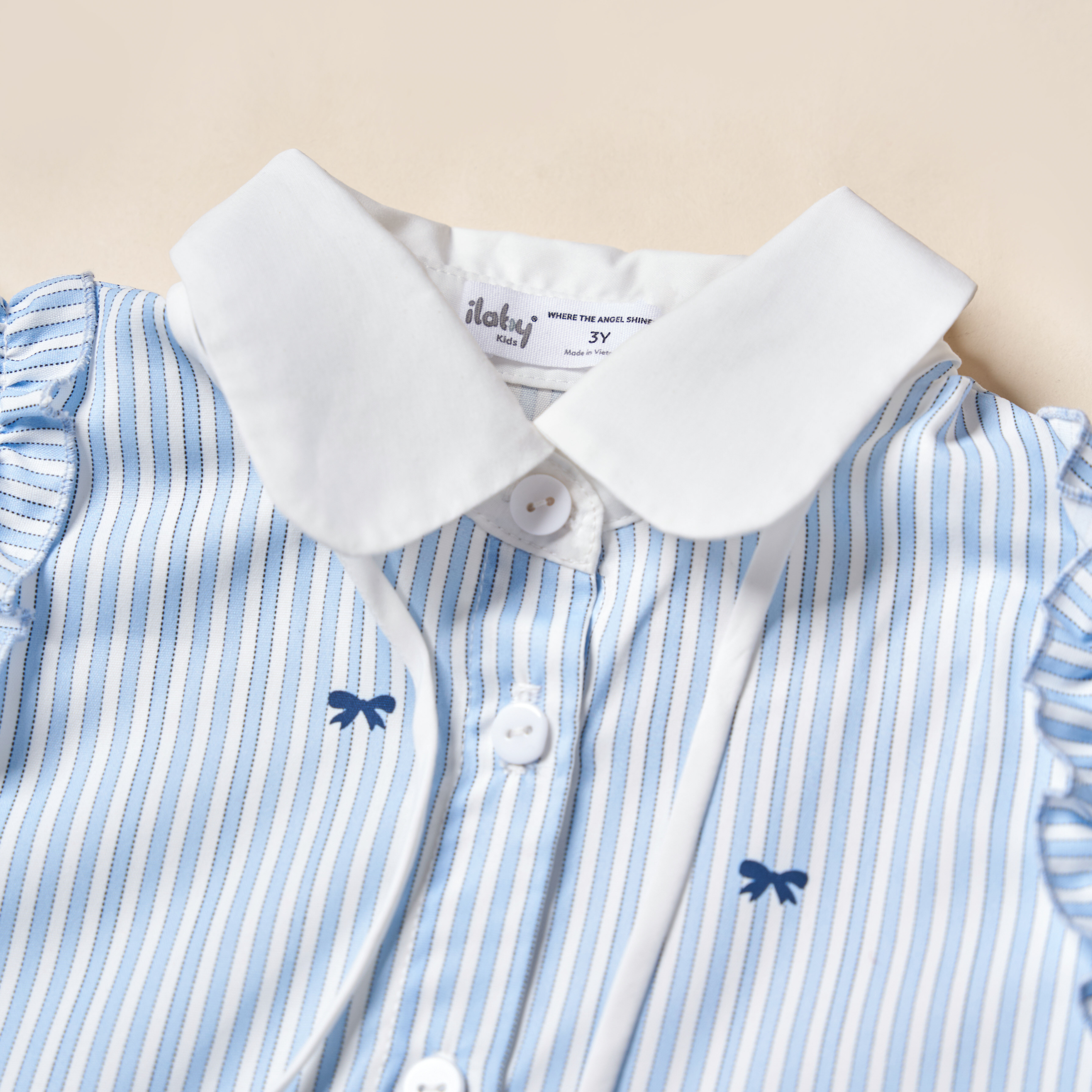 Váy kẻ in nơ tay cánh tiên_thumbnail_2