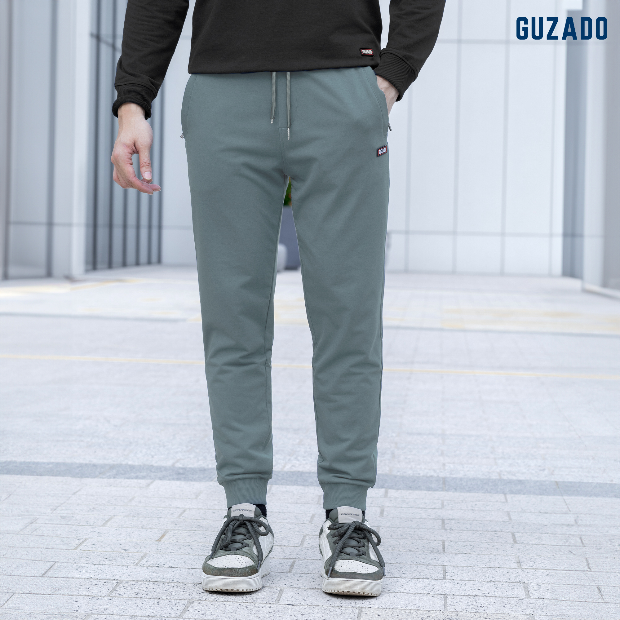 Quần Nỉ Nam GUZADO Giữ Nhiệt Tốt, Vận Động Dễ Dàng GQN01